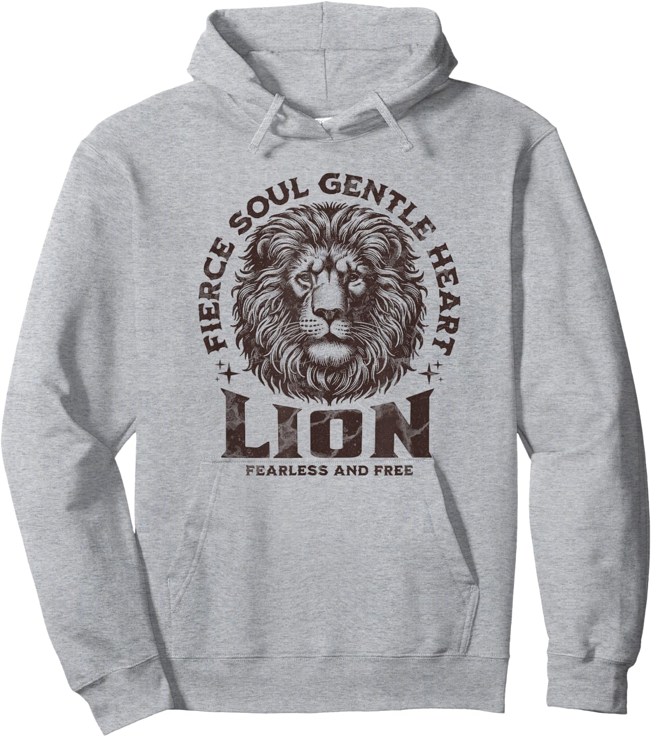Wild Fierce Lion Safari for Animal Lover Women and Men Hoodie - Hoodie | Ash
