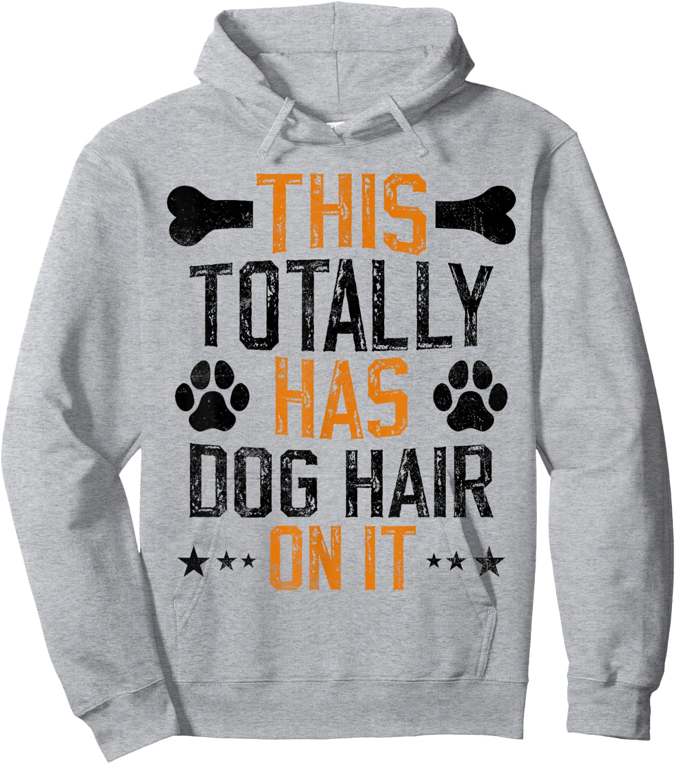 This Totally Has Dog Hair On It funny dog lover vintage Hoodie - Hoodie | Ash