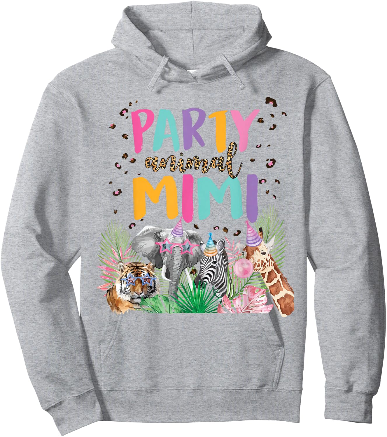 Mimi Of The Birthday Boy Girl Zoo Theme Animal Party Hoodie - Hoodie | Ash