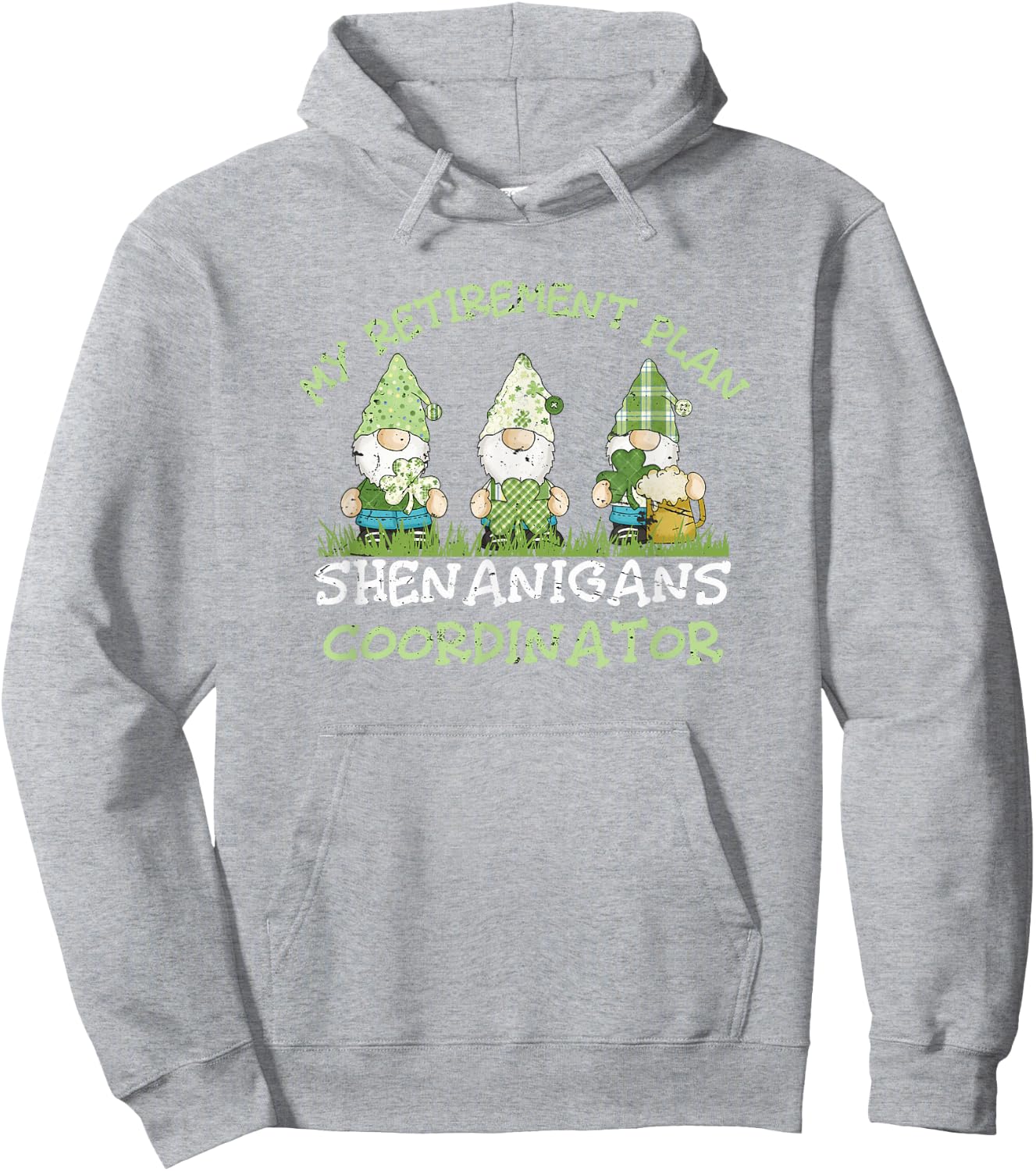 St Patrick's Day Retirement Irish Retiring Party St Paddys Hoodie - Hoodie | Ash