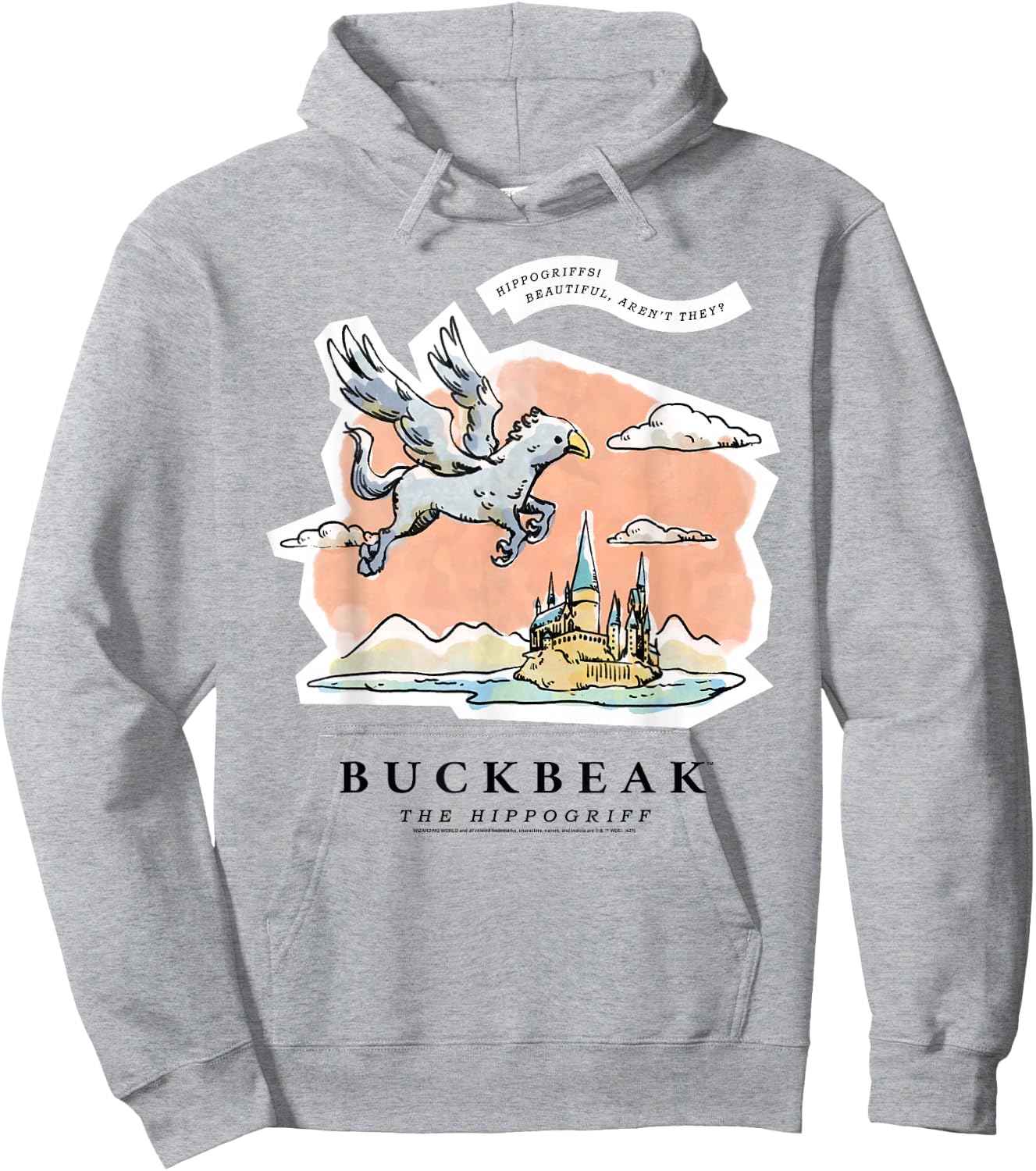 Harry Potter Buckbeak the Hippogriff Hoodie - Hoodie | Ash