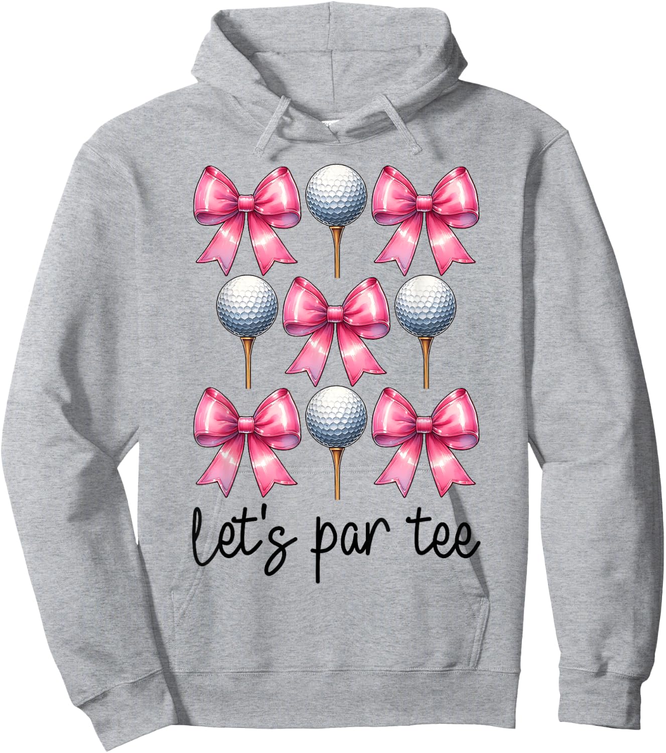 Let's Par Golf Girl Mom Golfing Golfer Hoodie - Hoodie | Ash