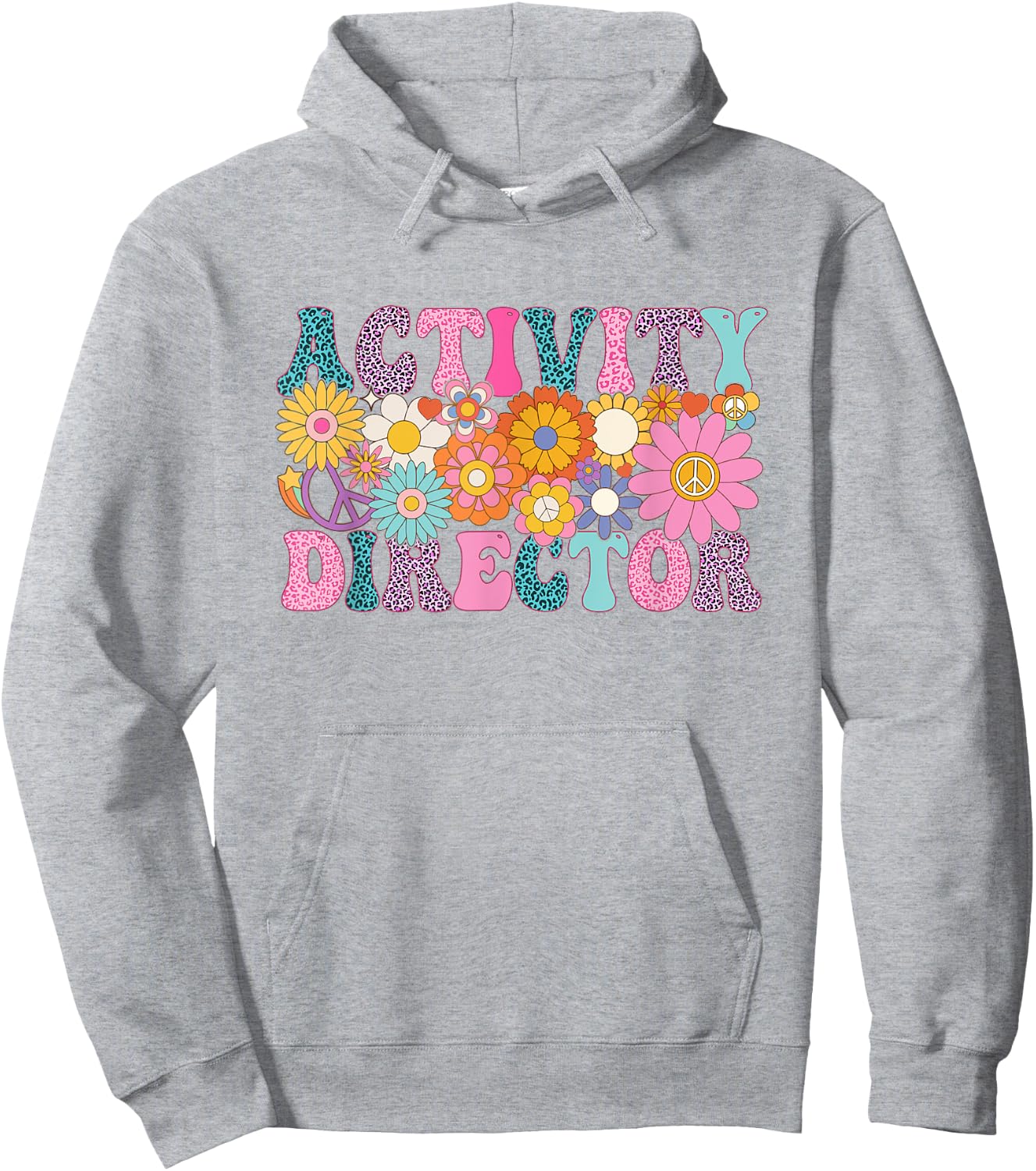 Activity Director Week Groovy Appreciation Day Hoodie - Hoodie | Ash