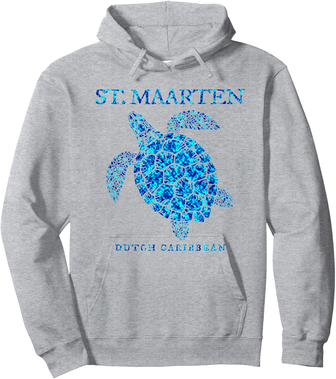 St. Maarten Sea Turtle Boys Girls Vacation Souvenir Hoodie - Hoodie | Ash