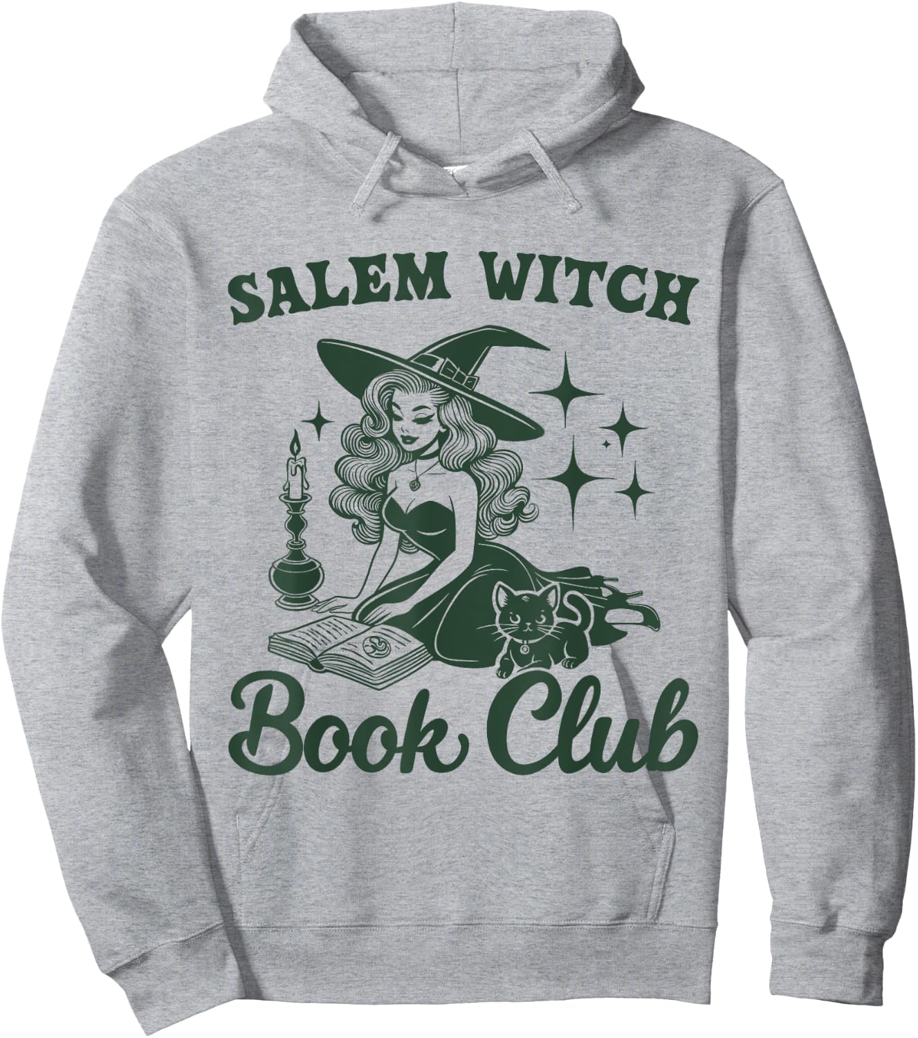 Salem Witch Book Club bookworm reading witch Hoodie - Hoodie | Ash