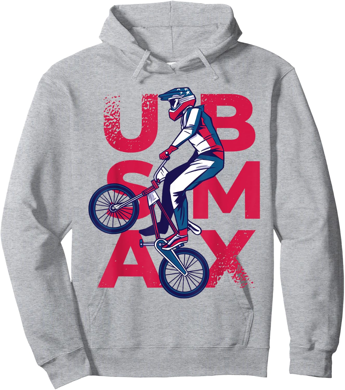 BMX Bike Support Team Flag USA Track Rider American Hoodie - Hoodie | Ash
