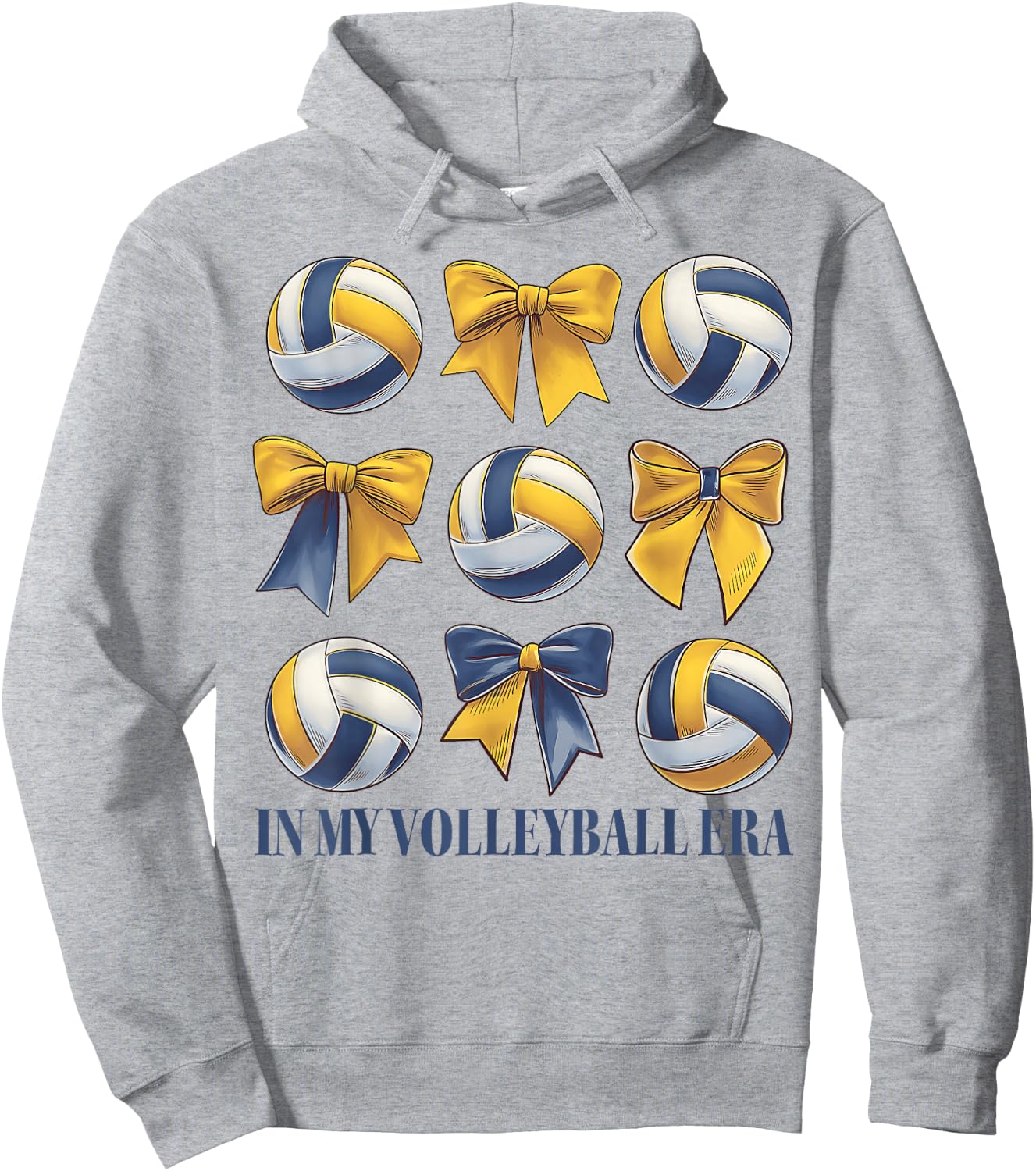 In My Volleyball Era Coquette Bow Volleyball Season Women Hoodie - Hoodie | Ash