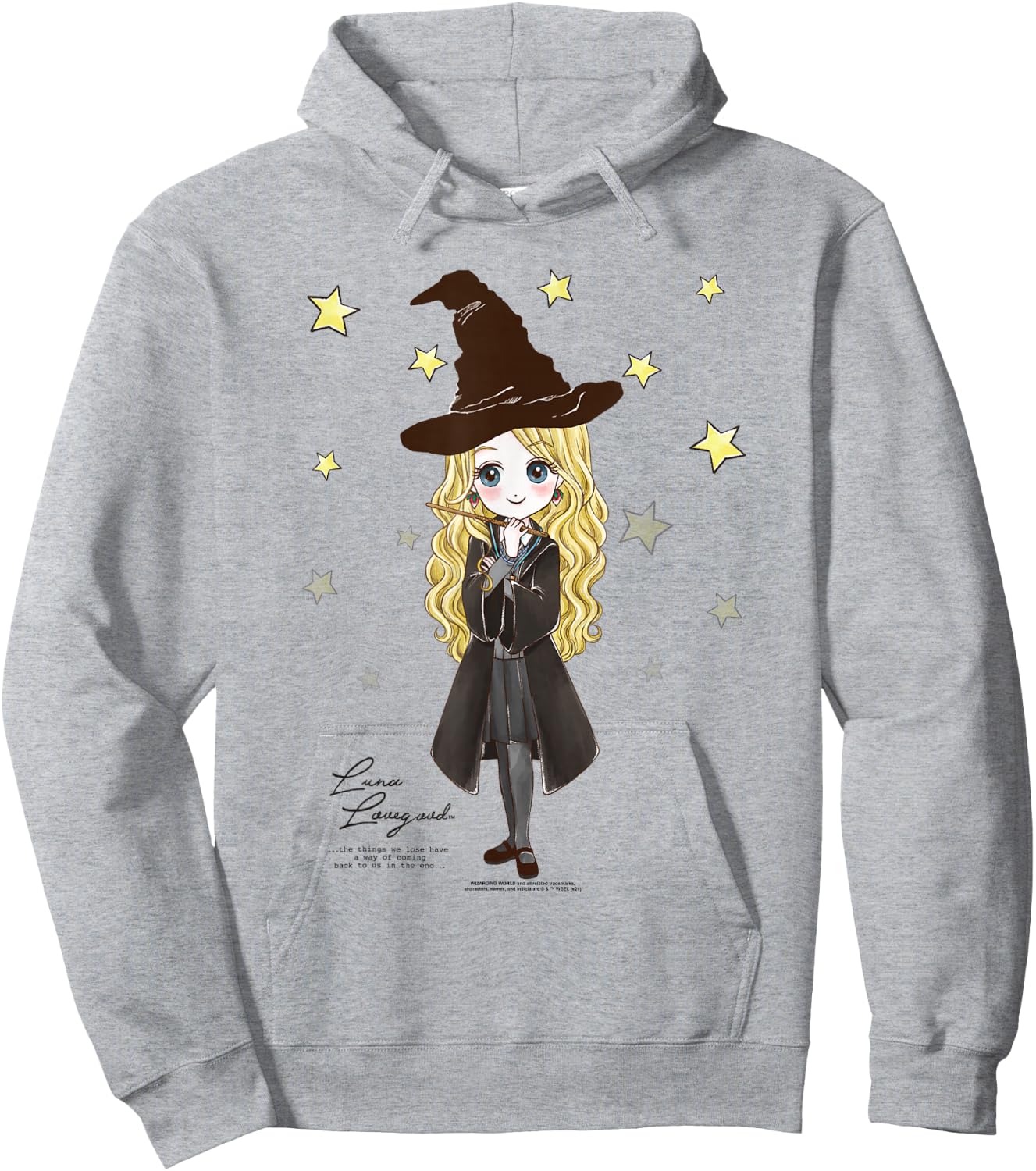 Harry Potter Luna Lovegood Quote and Stars Hoodie - Hoodie | Ash