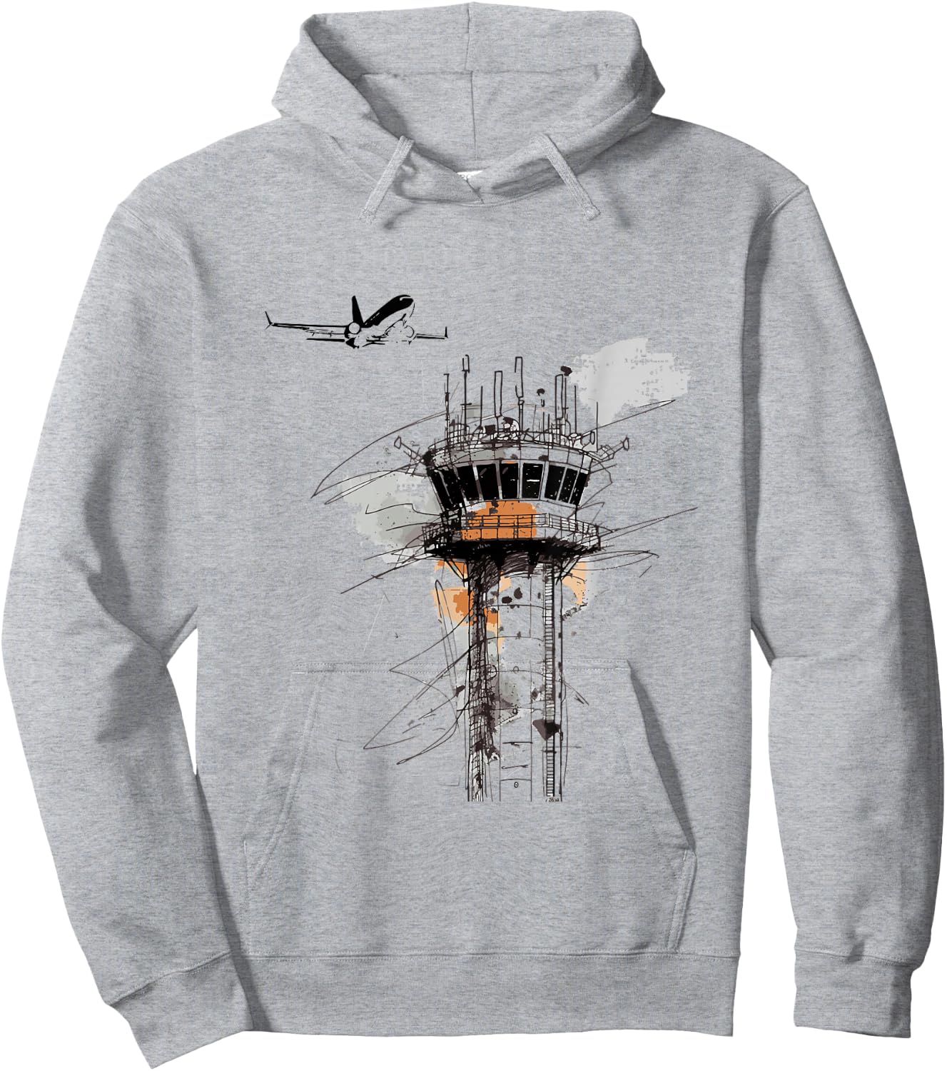 Vintage Air Traffic Controller Hoodie - Hoodie | Ash