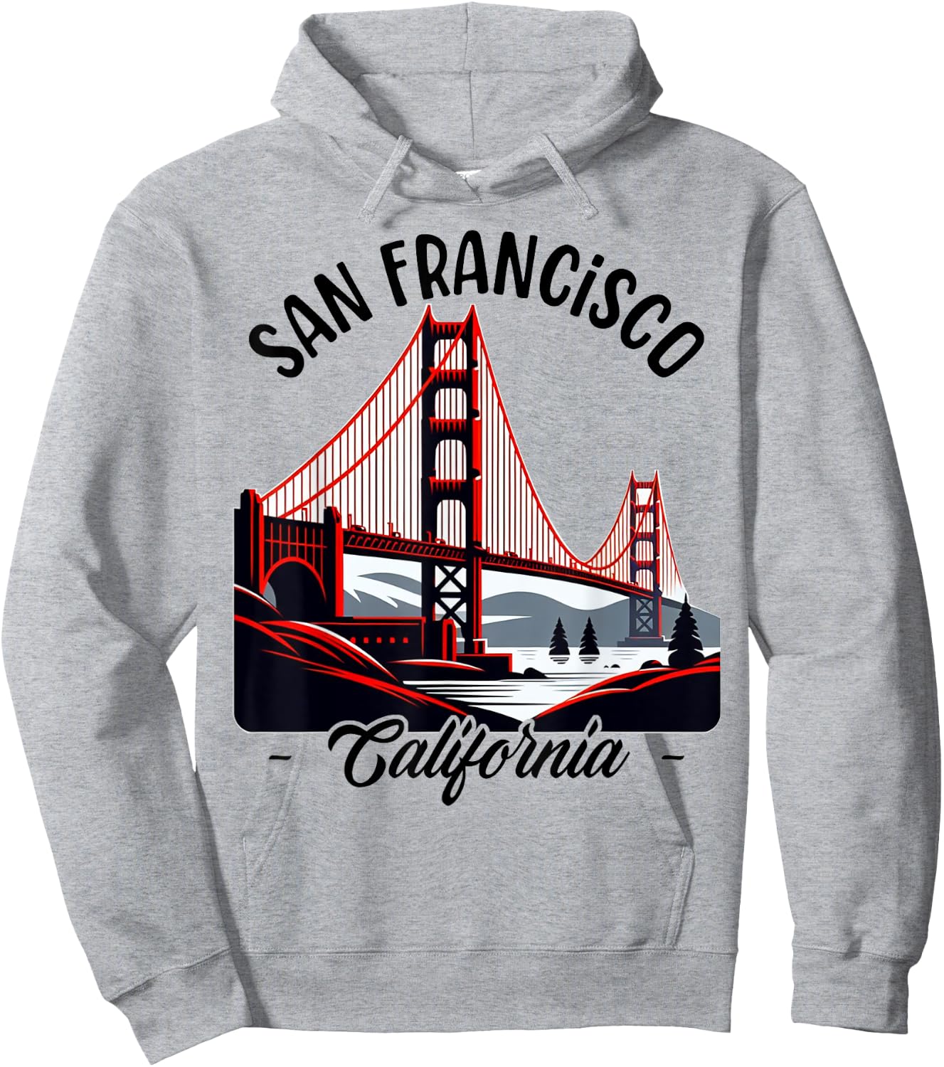 Golden Gate Bridge San Francisco California USA Golden Gate Hoodie - Hoodie | Ash
