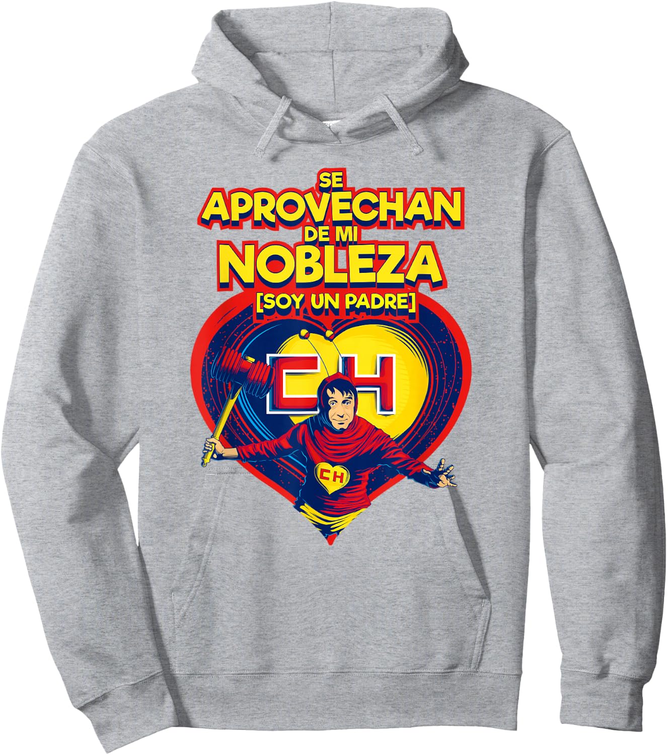 Chapulin Colorado - Fun designs for this Father's Day. Hoodie - Hoodie | Ash