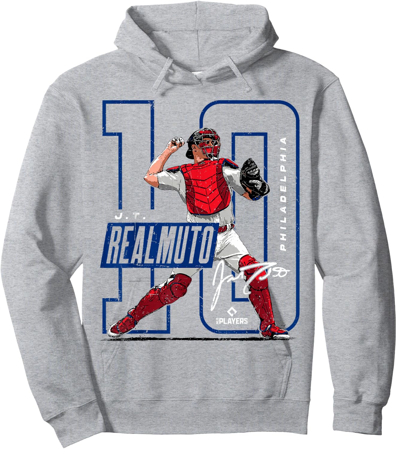 J.T. Realmuto | Philadelphia MLB Players League | MLBREA4013 Hoodie - Hoodie | Ash