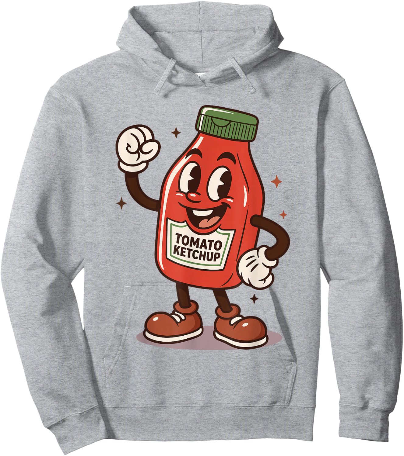 Funny Ketchup Lover Tomato Ketchup Kids Hoodie - Hoodie | Ash