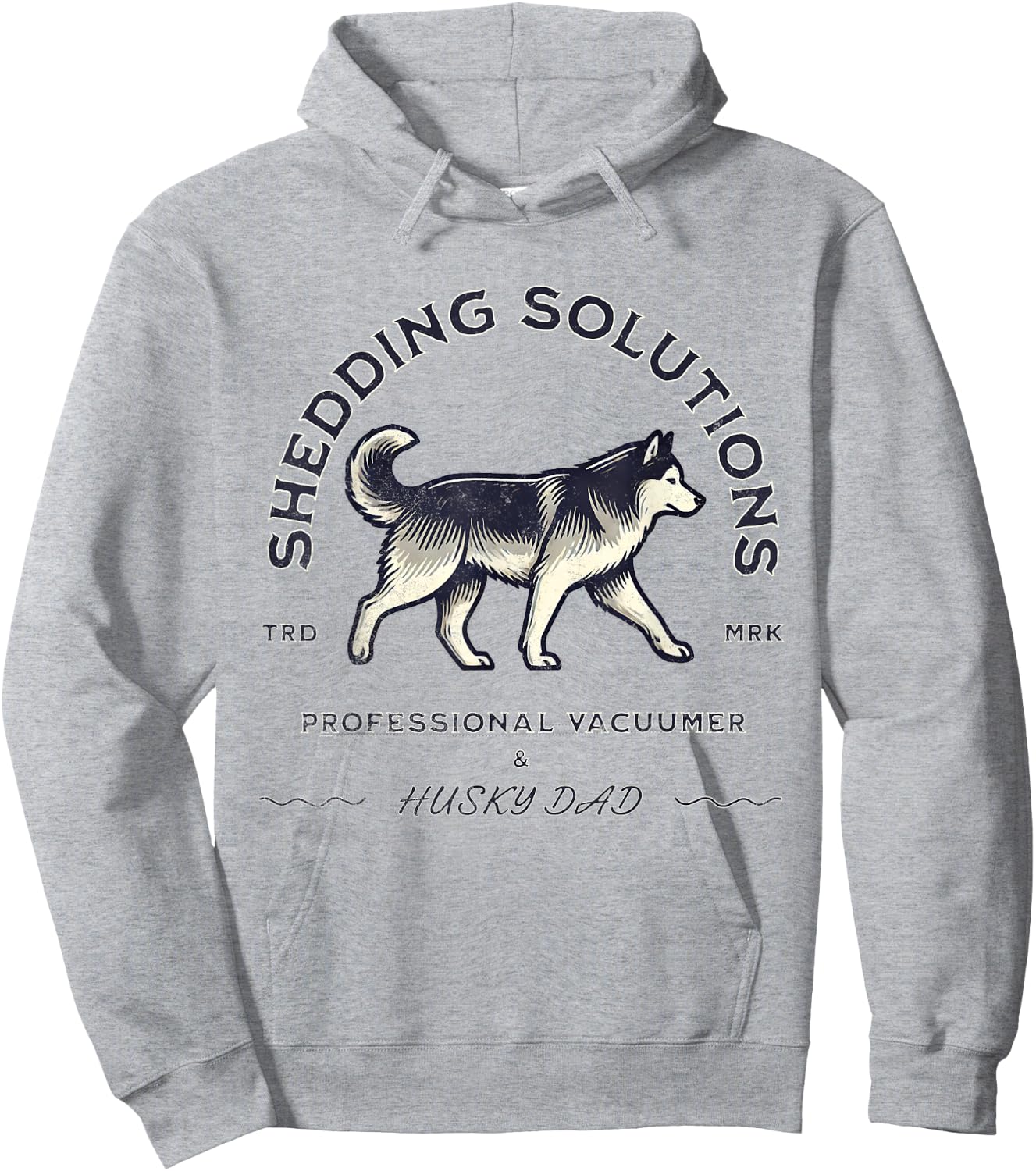 Husky Dad Siberian Husky Shedding Funny Husky Dog Hoodie - Hoodie | Ash
