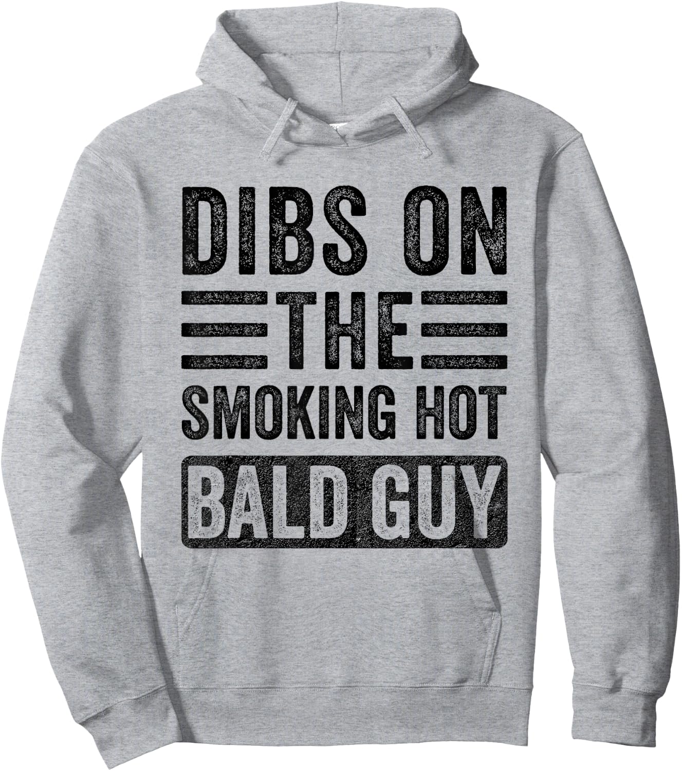 Dibs on The Smoking Hot Bald Guy Funny Wife Girlfriend Hoodie - Hoodie | Ash