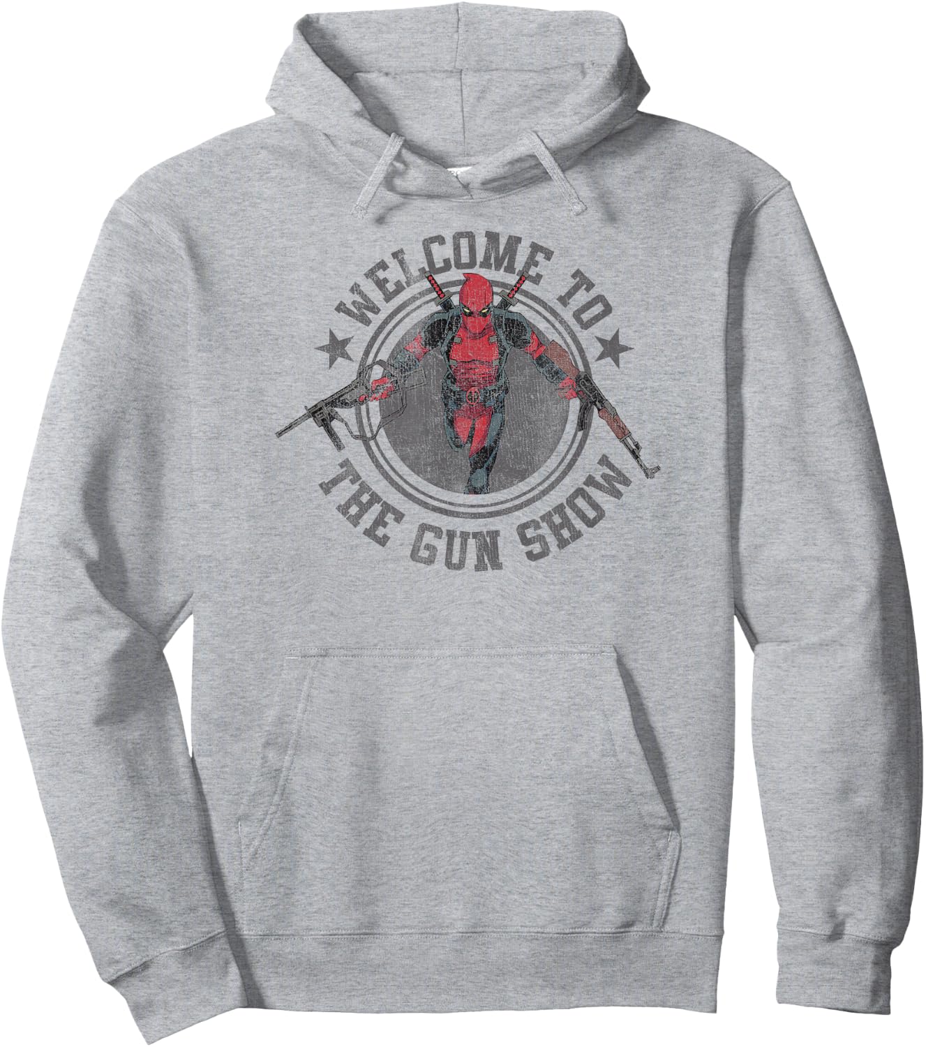 Marvel Deadpool Welcome to The Gun Show Vintage Comic Hoodie - Hoodie | Ash