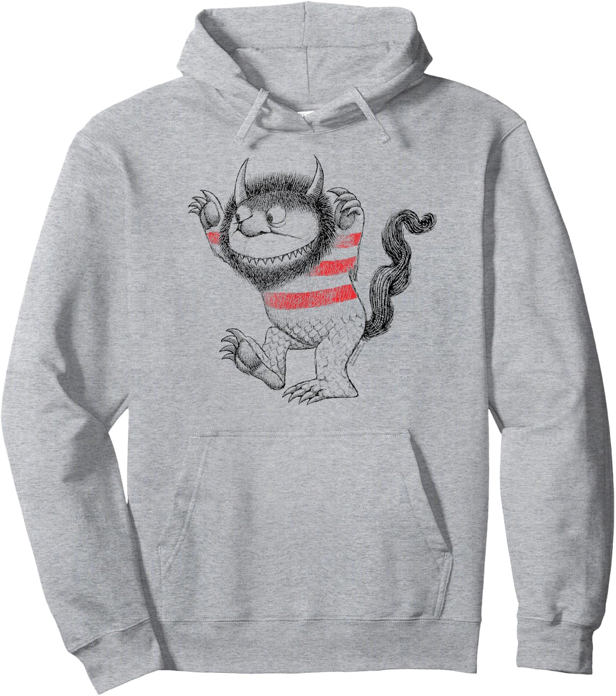 Where the Wild Things Are Carol Line Art Hoodie - Hoodie | Ash