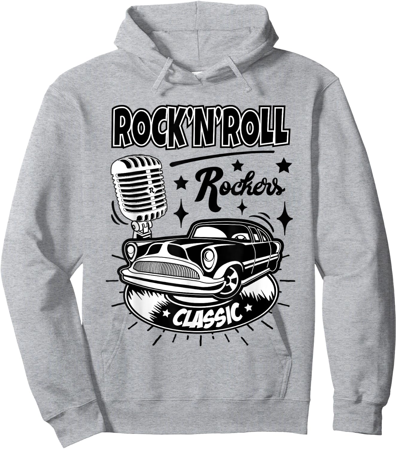 1950s Sock Hop Women Men Rockabilly 50s Costume Doo Wop 60s Hoodie - Hoodie | Ash