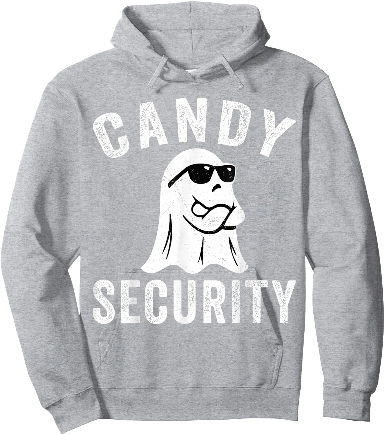Easy Halloween Costume Halloween Candy Security Ghost Hoodie - Hoodie | Ash