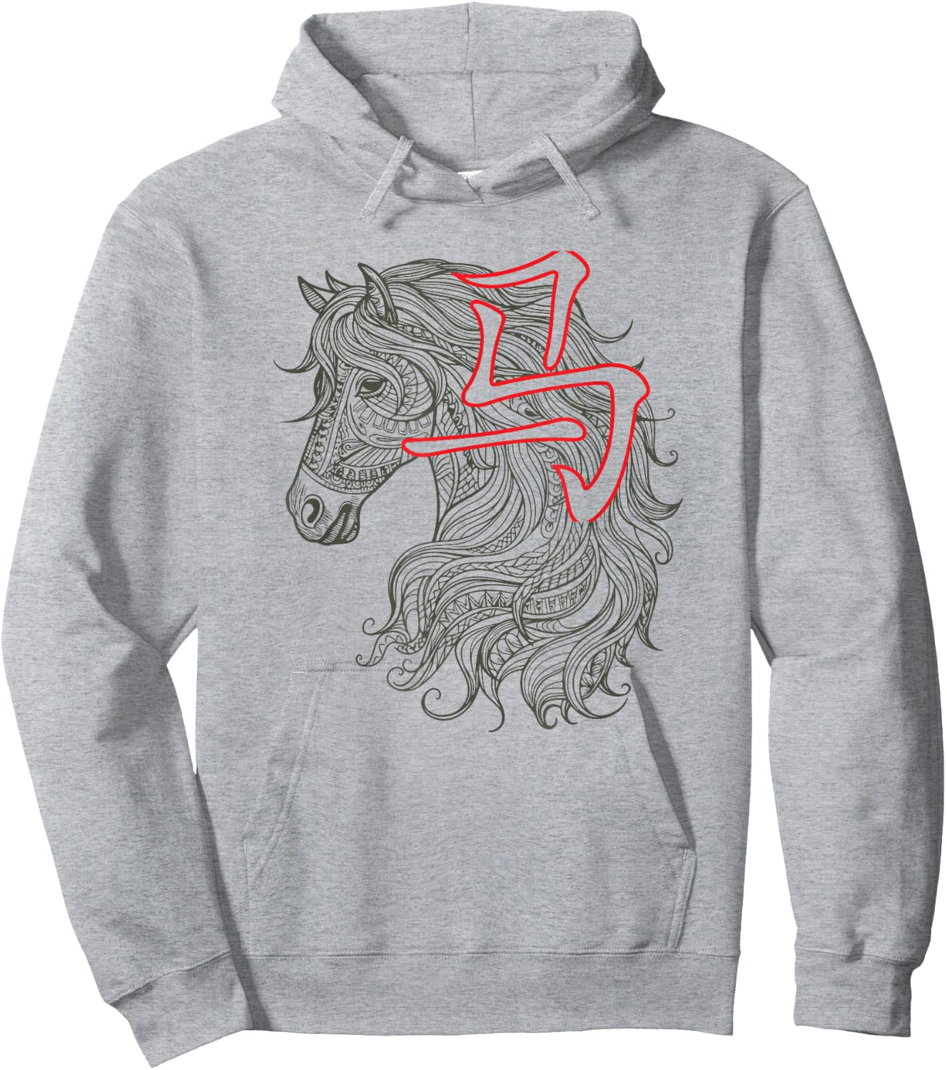 Chinese Lunar New Year Of The Horse 2026 Vietnamese Tet Hoodie - Hoodie | Ash