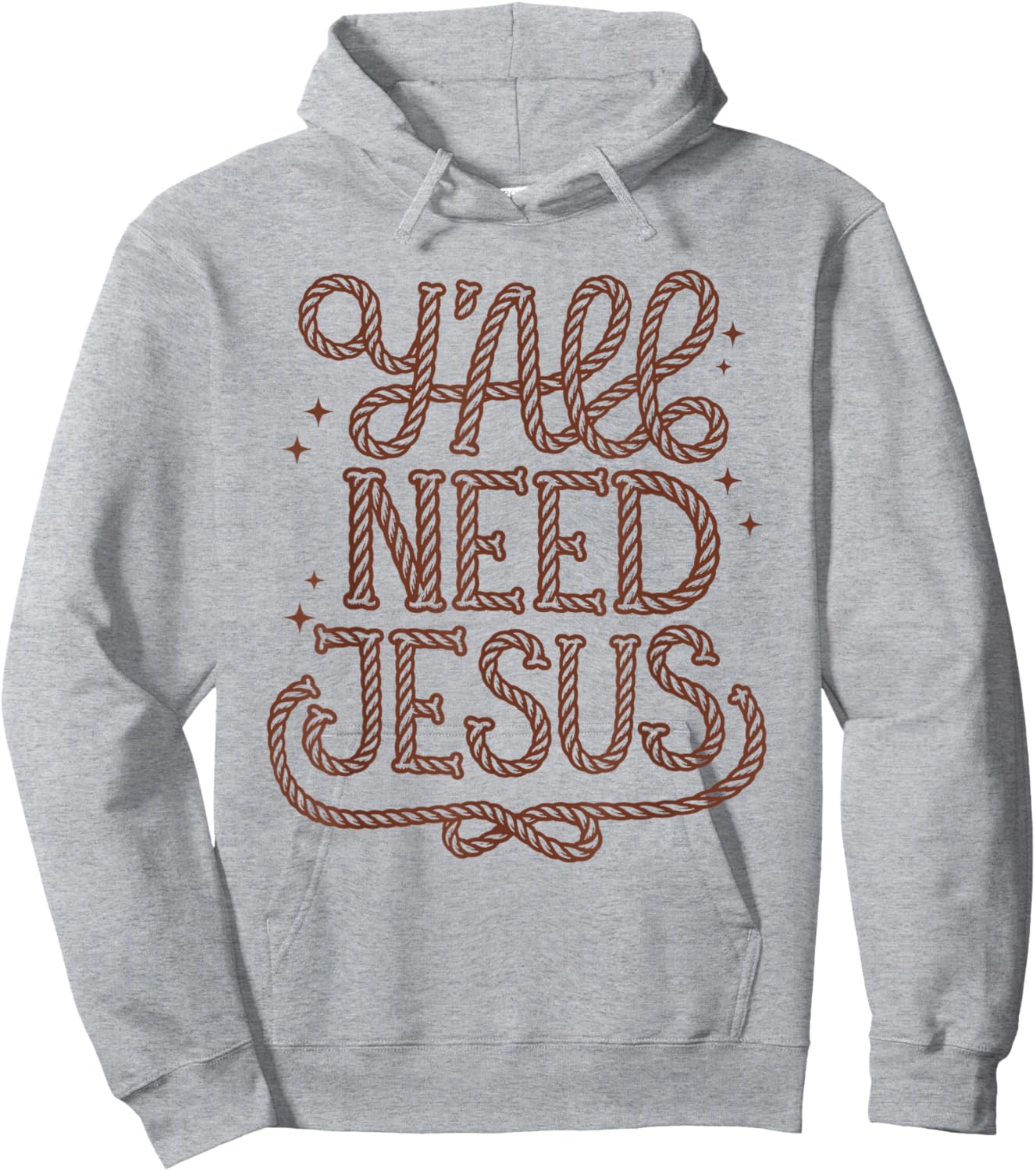 Y'all Need Jesus Faith Western Christian Cowboy Cowgirl Teen Hoodie - Hoodie | Ash