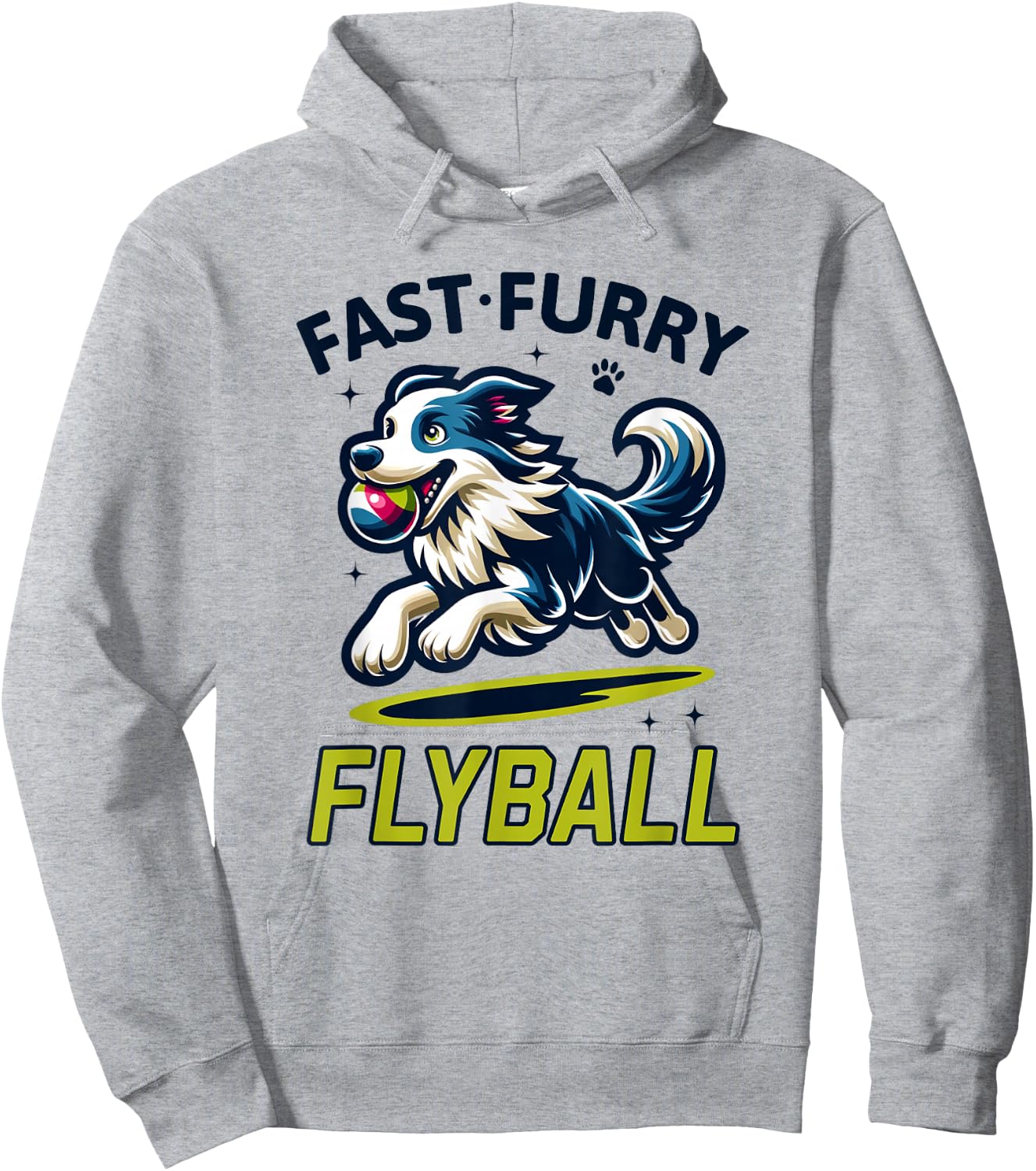 Flyball Champion Dog Race Competition Dog Agility Training Hoodie - Hoodie | Ash