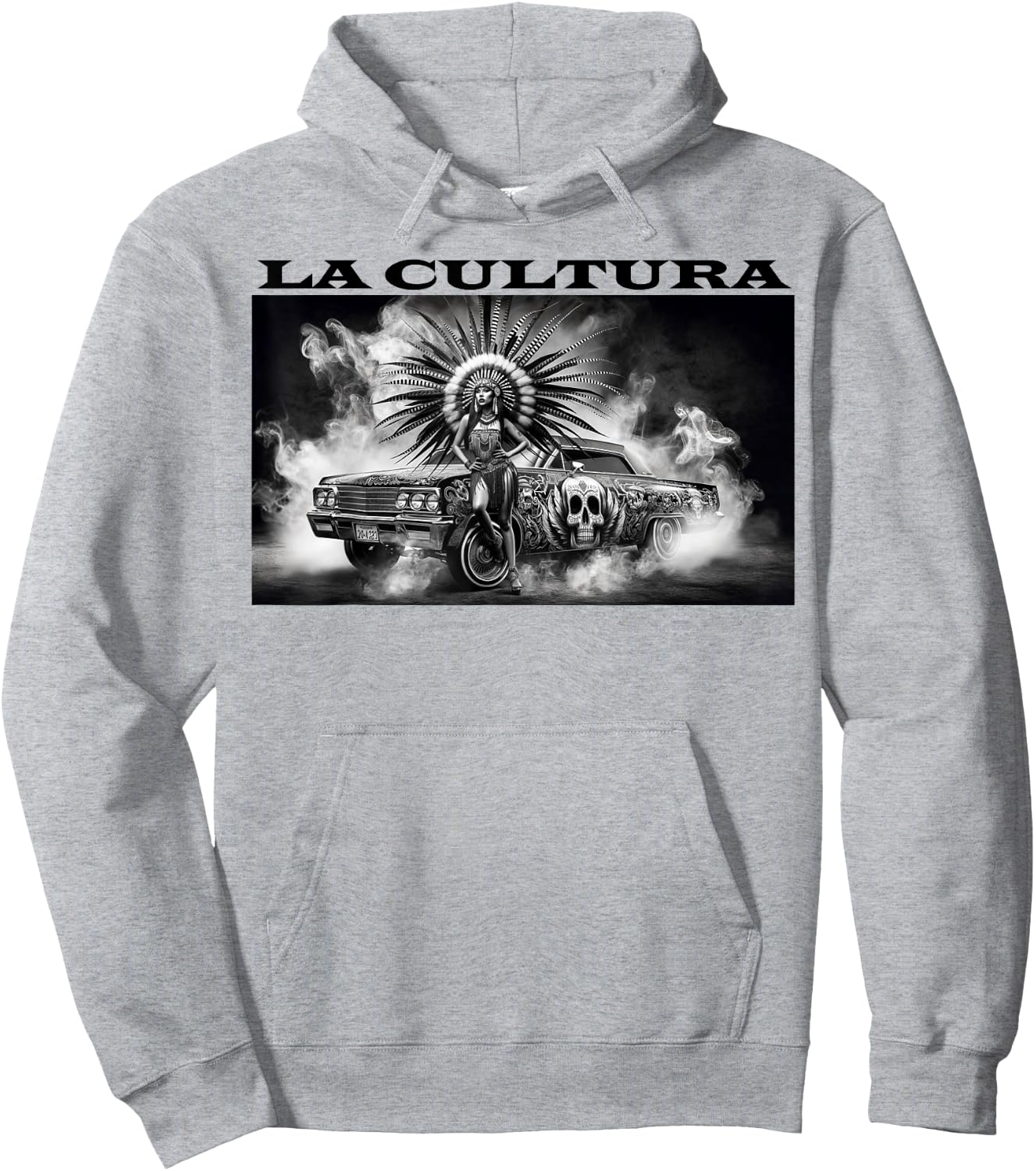 Chicano Mexican Culture Lowriders Aztec Classic La Cultura Hoodie - Hoodie | Ash