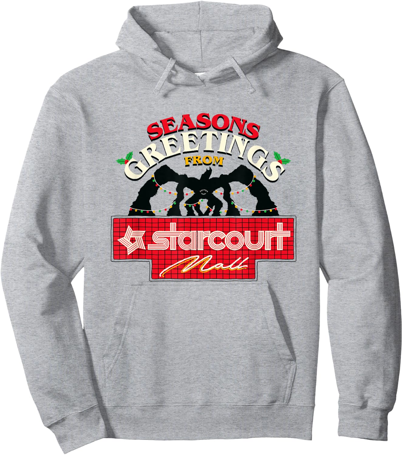 Stranger Things Christmas Seasons Greetings From Startcourt Hoodie - Hoodie | Ash