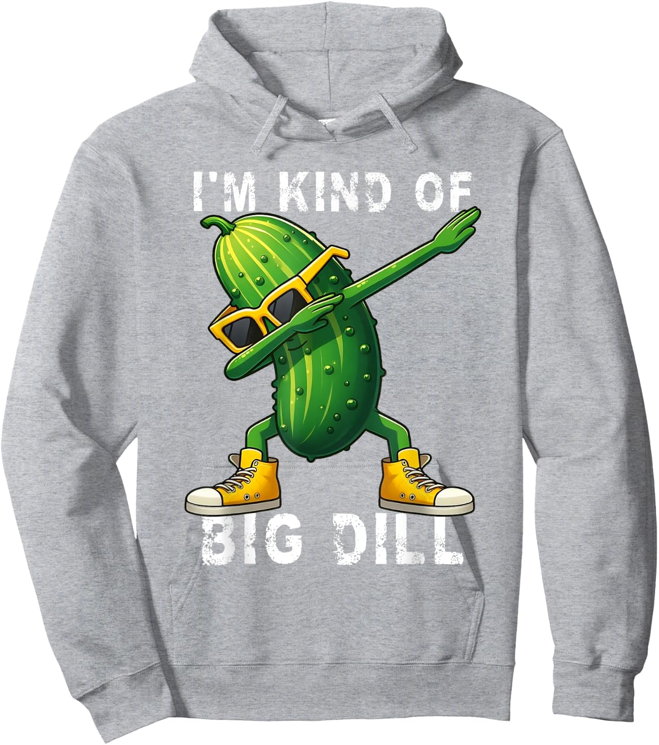 I’m Kind Of Big Dill Pickle Dabbing Halloween Cucumber Hoodie - Hoodie | Ash