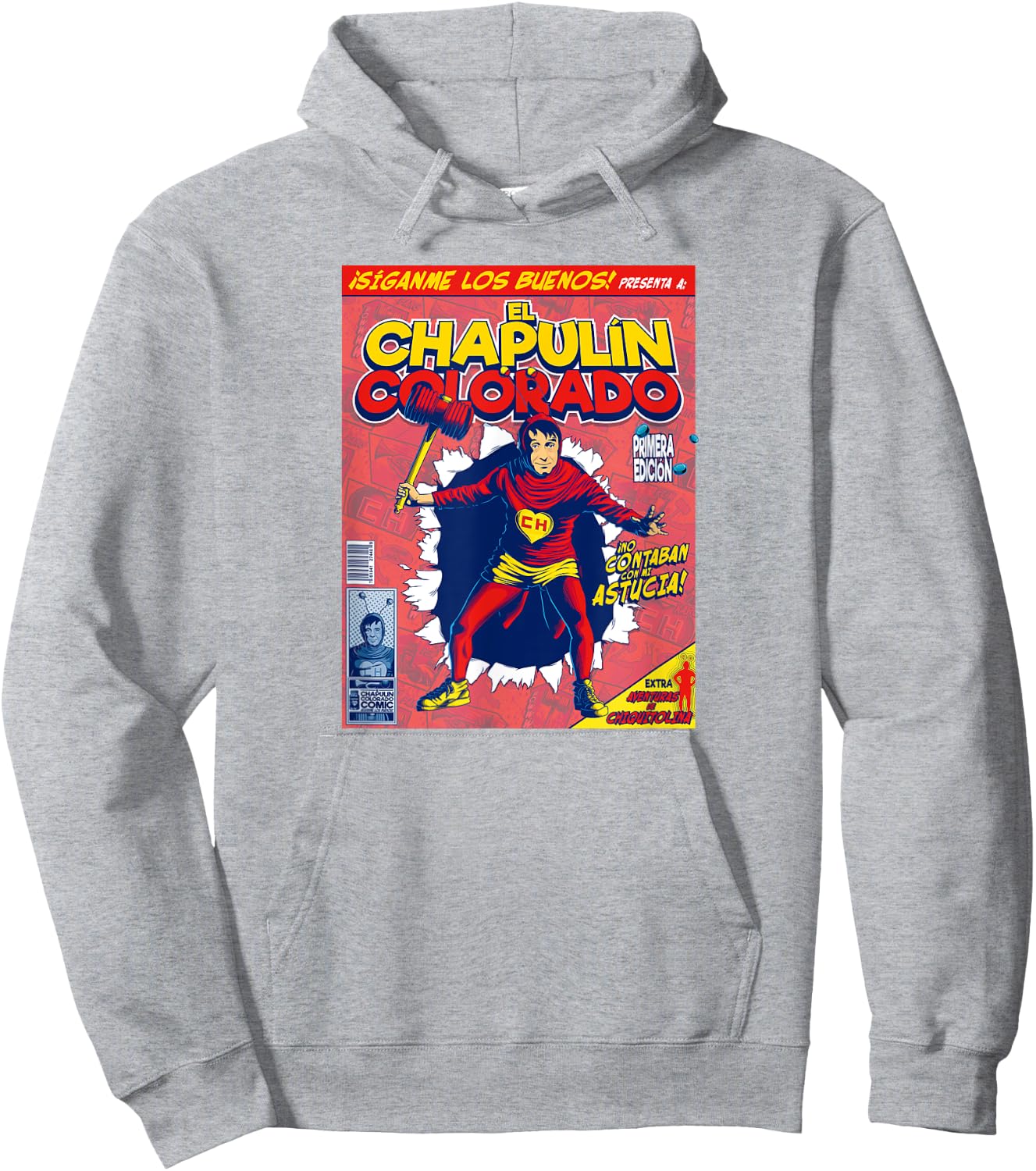 Chapulin Colorado - Fun Desings for Kids, Teen, Women & Men Hoodie - Hoodie | Ash