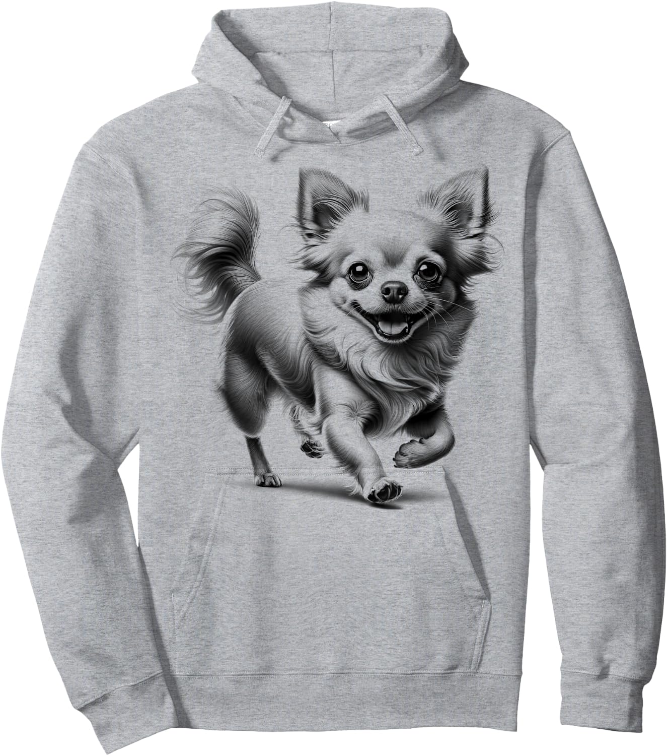 Super Cute Chihuahua Photorealistic Drawing Style Hoodie - Hoodie | Ash