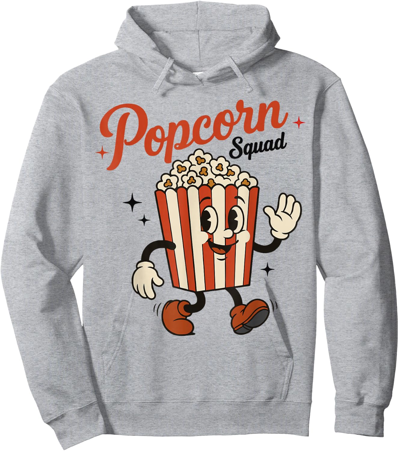 Popcorn Squad Cartoon Funny Cinema Movie Popcorn Hoodie - Hoodie | Ash