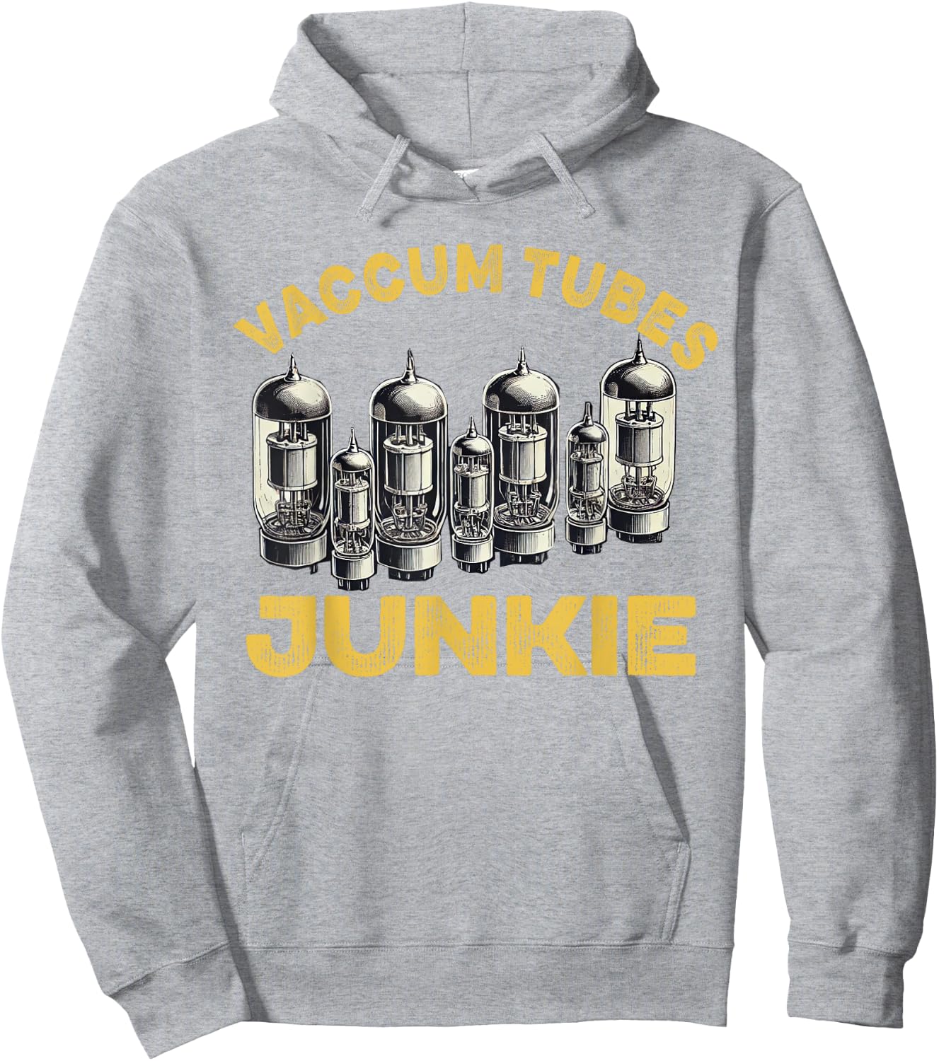 Vacuum tube Amp Amplifier Analog Audio Electron Valve Guitar Hoodie - Hoodie | Ash