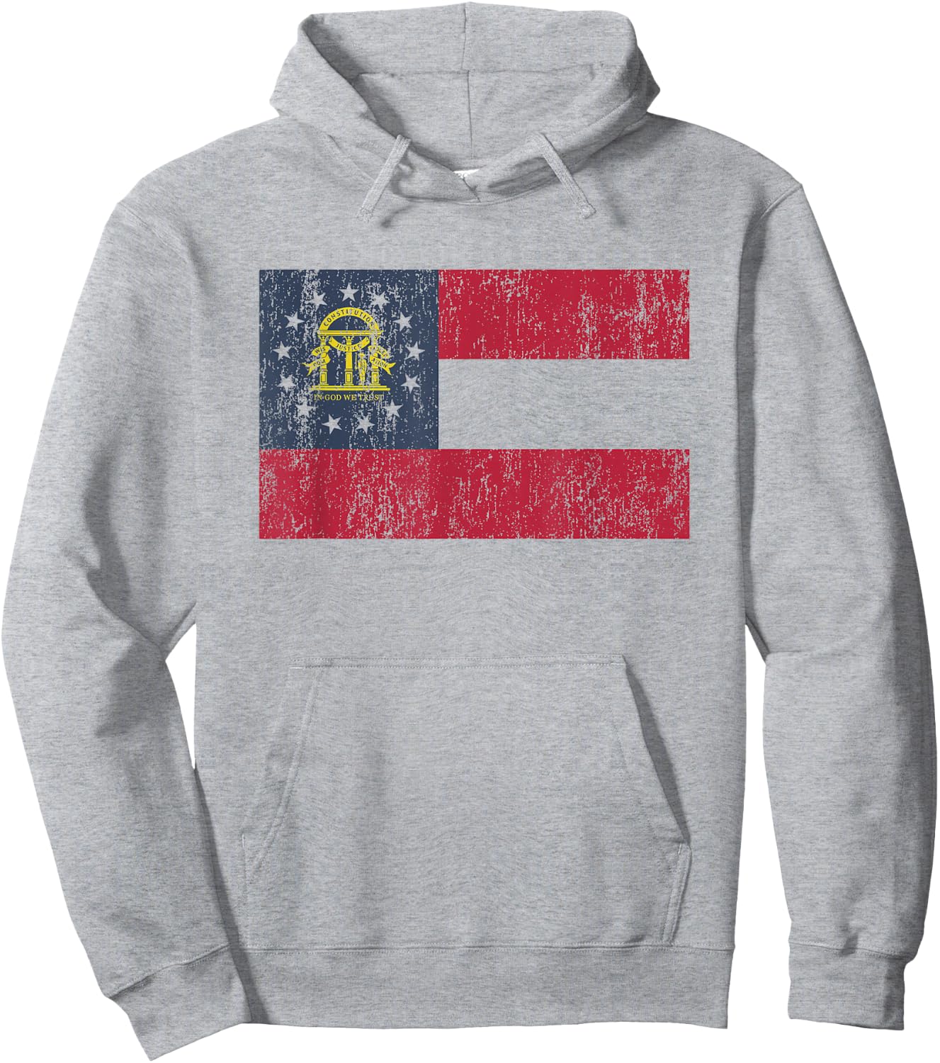 Vintage Georgia Flag GA Hoodie - Hoodie | Ash