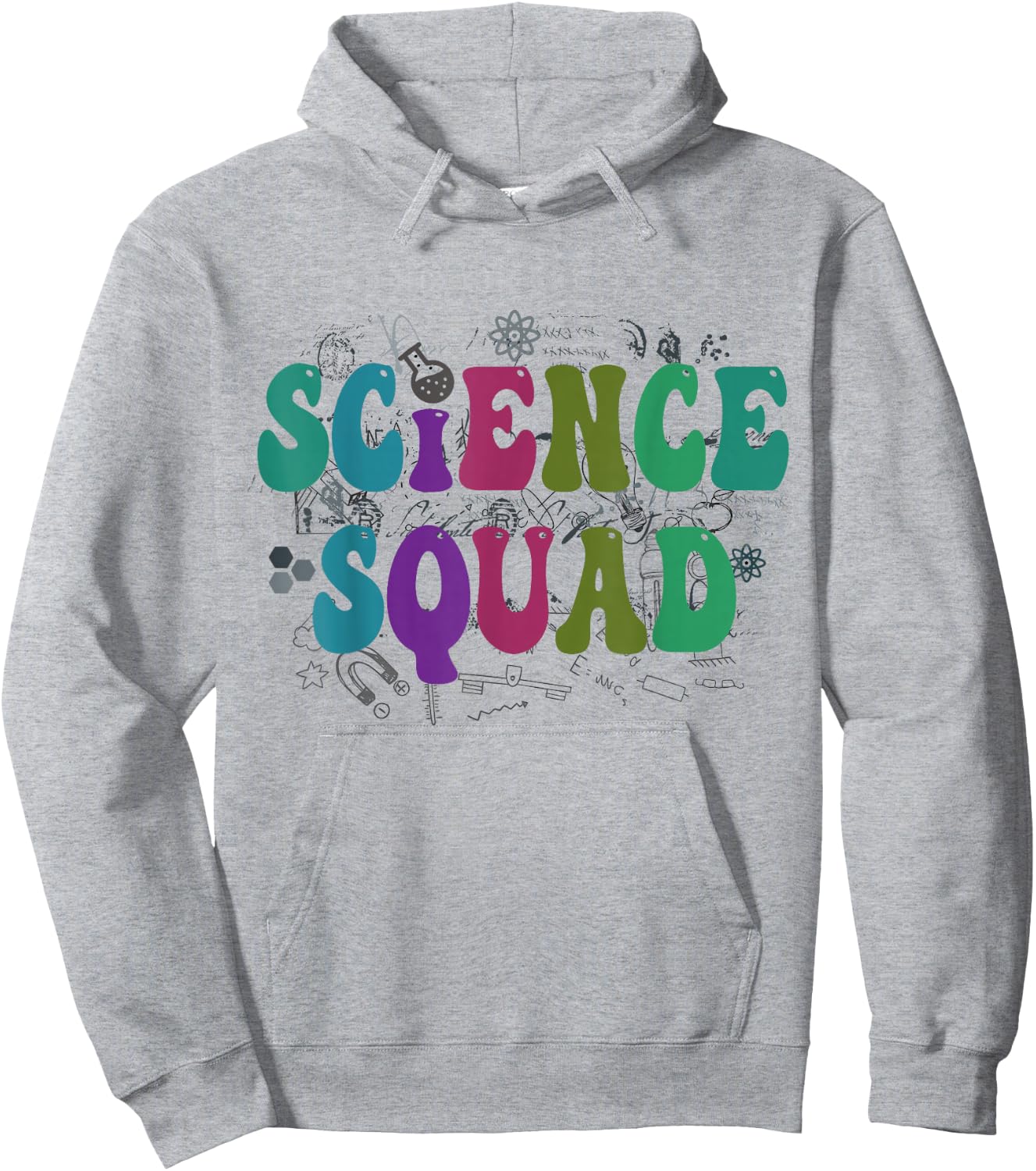 Retro SCIENCE SQUAD Groovy Technology Crew STEMinist Team Hoodie - Hoodie | Ash