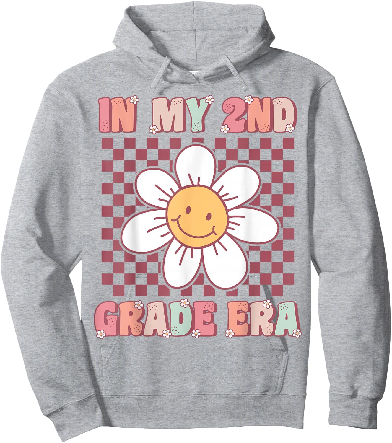 In My 2nd Grade Era Cute Groovy Second Grade Back to School Hoodie - Hoodie | Ash