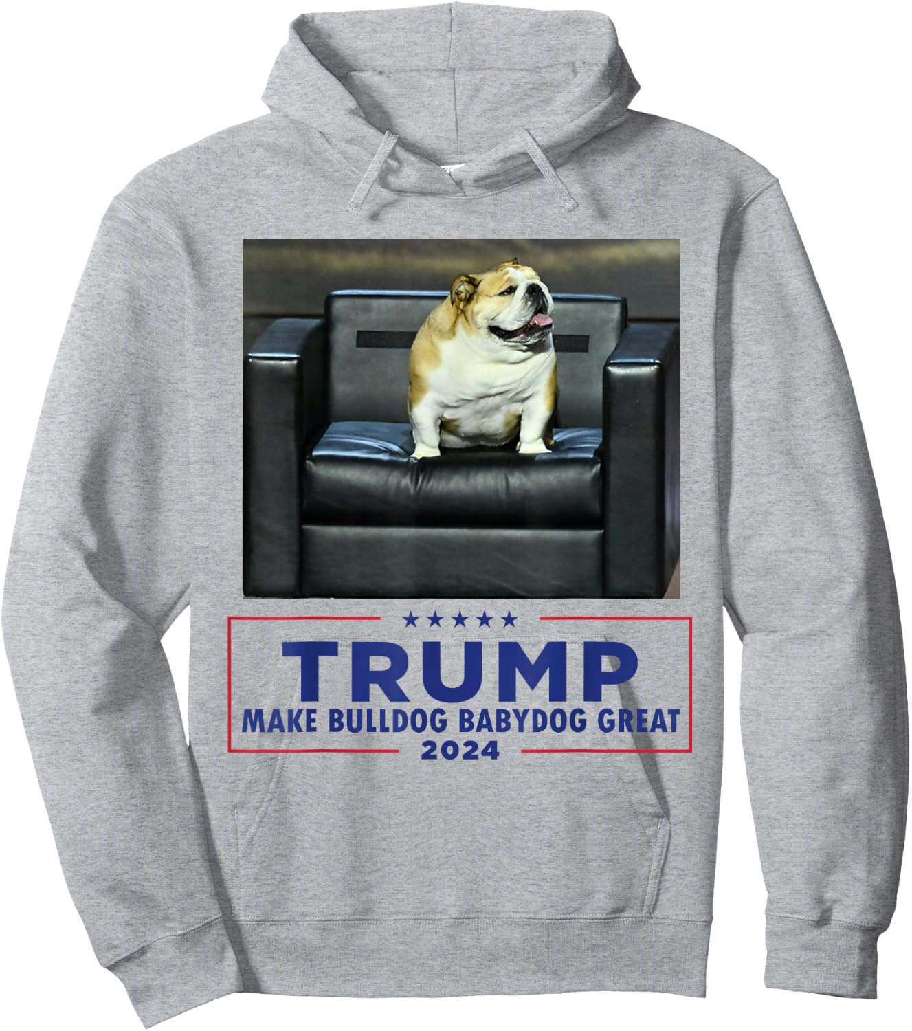 Bulldog Babydog West Virginia Jim Make Dog Great Funny Hoodie - Hoodie | Ash