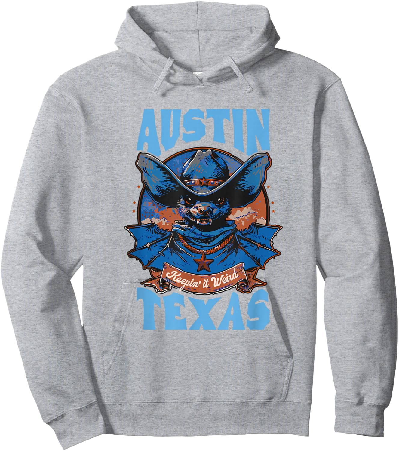 Texas Pride - Keep It Weird Austin - Austin Bats Hoodie - Hoodie | Ash