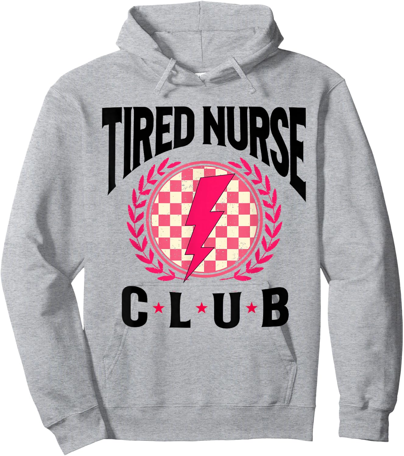 Tired Nurses Club Funny Groovy CRNA RN Future Nursing School Hoodie - Hoodie | Ash