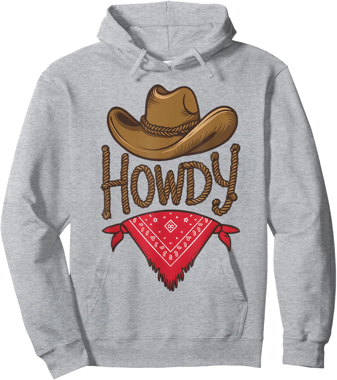 Cowboy Hat Cowgirl Country Chic Rodeo Rustic Western Howdy Hoodie - Hoodie | Ash