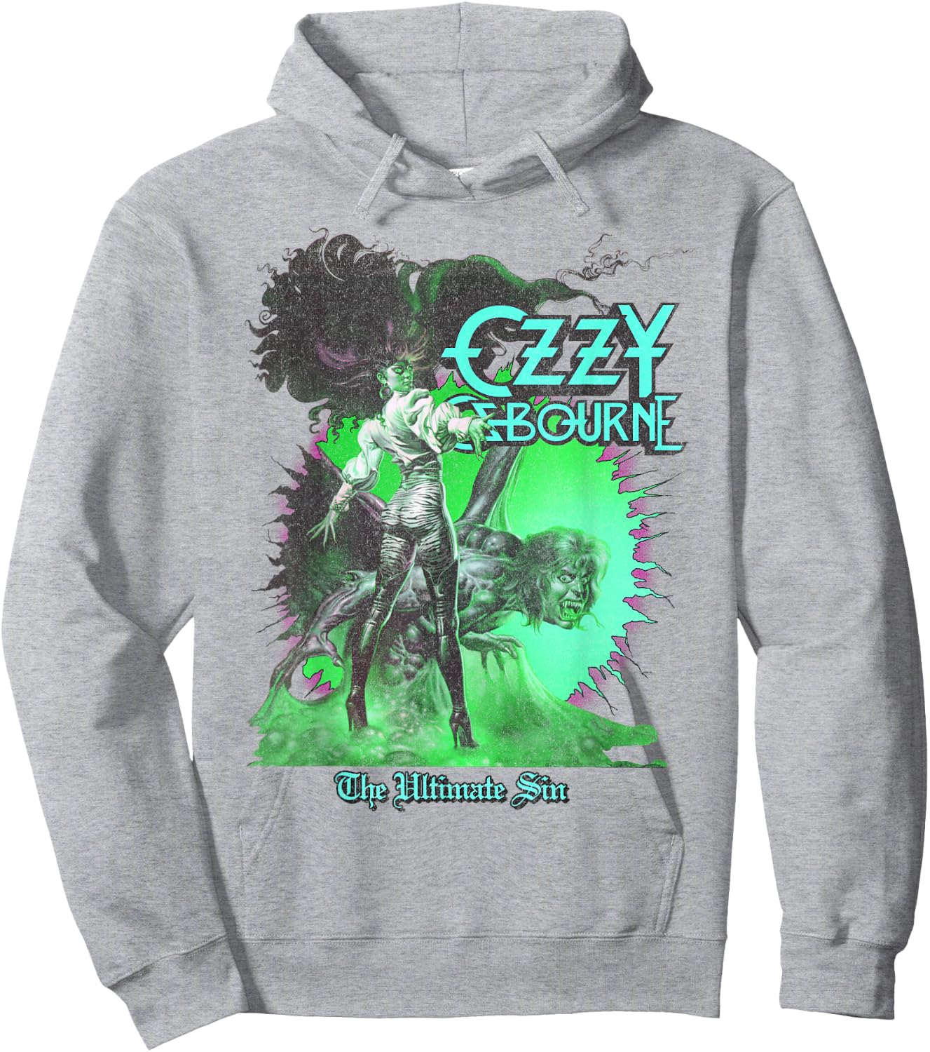 Ozzy Osbourne – Ultimate Sunburst Neon V2 Hoodie - Hoodie | Ash