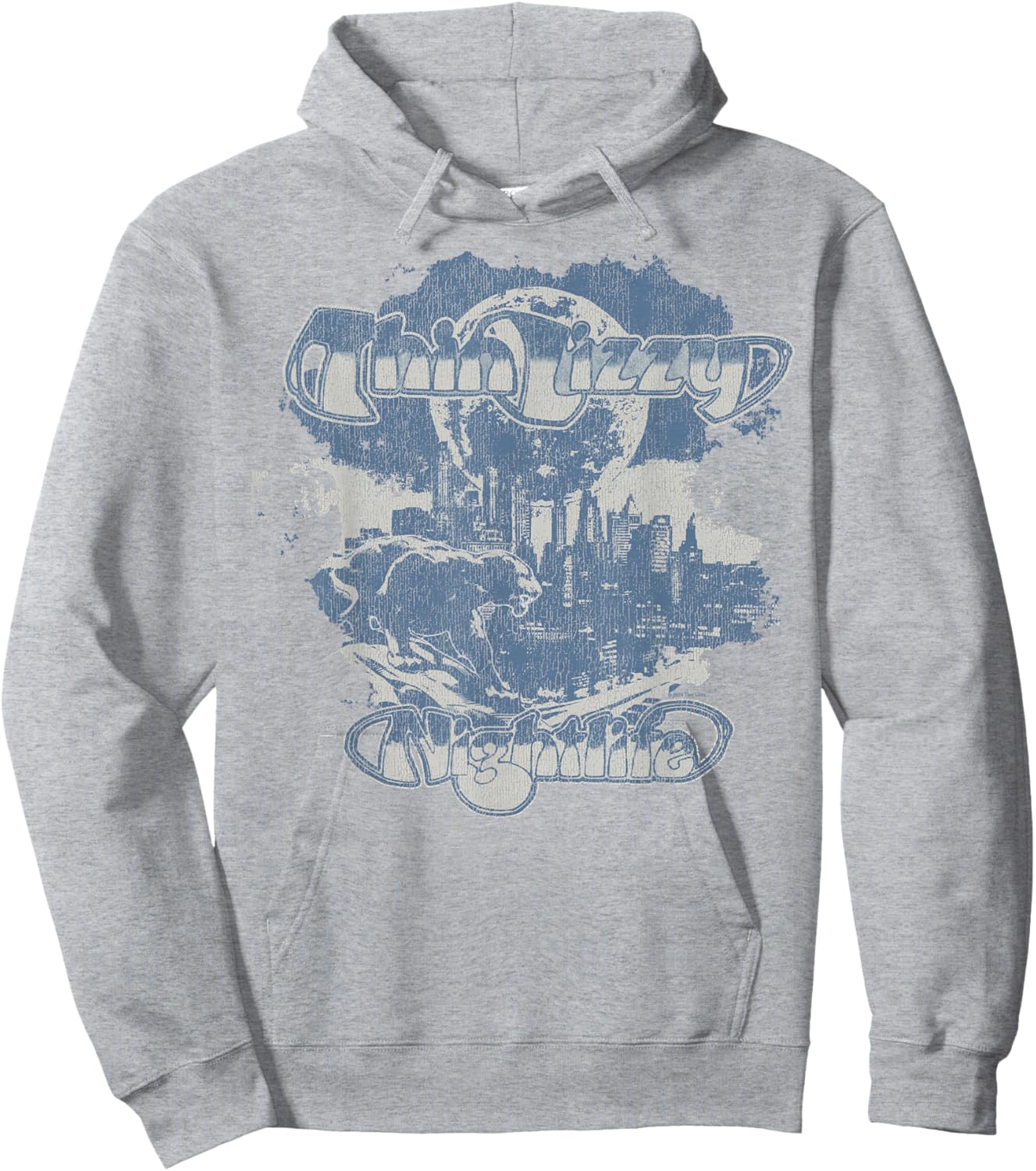Thin Lizzy – Nightlife Album Distressed Hoodie - Hoodie | Ash