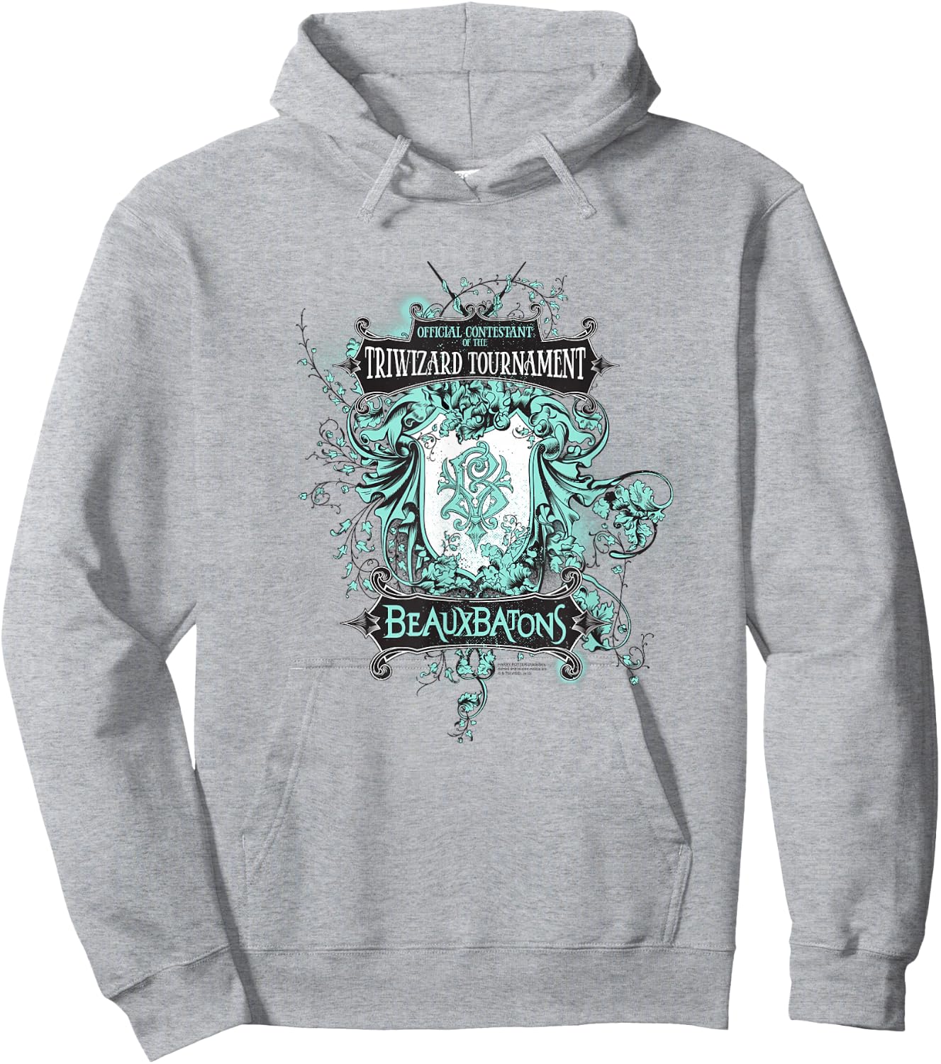 Harry Potter Beauxbatons Crest Hoodie - Hoodie | Ash