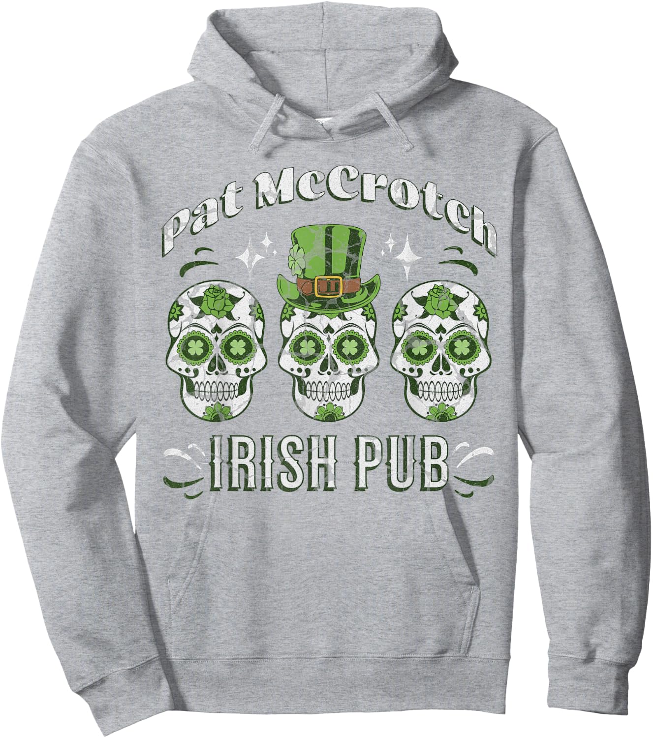 Pat McCrotch Irish Pub Adult Funny St. Patricks Day Hoodie - Hoodie | Ash