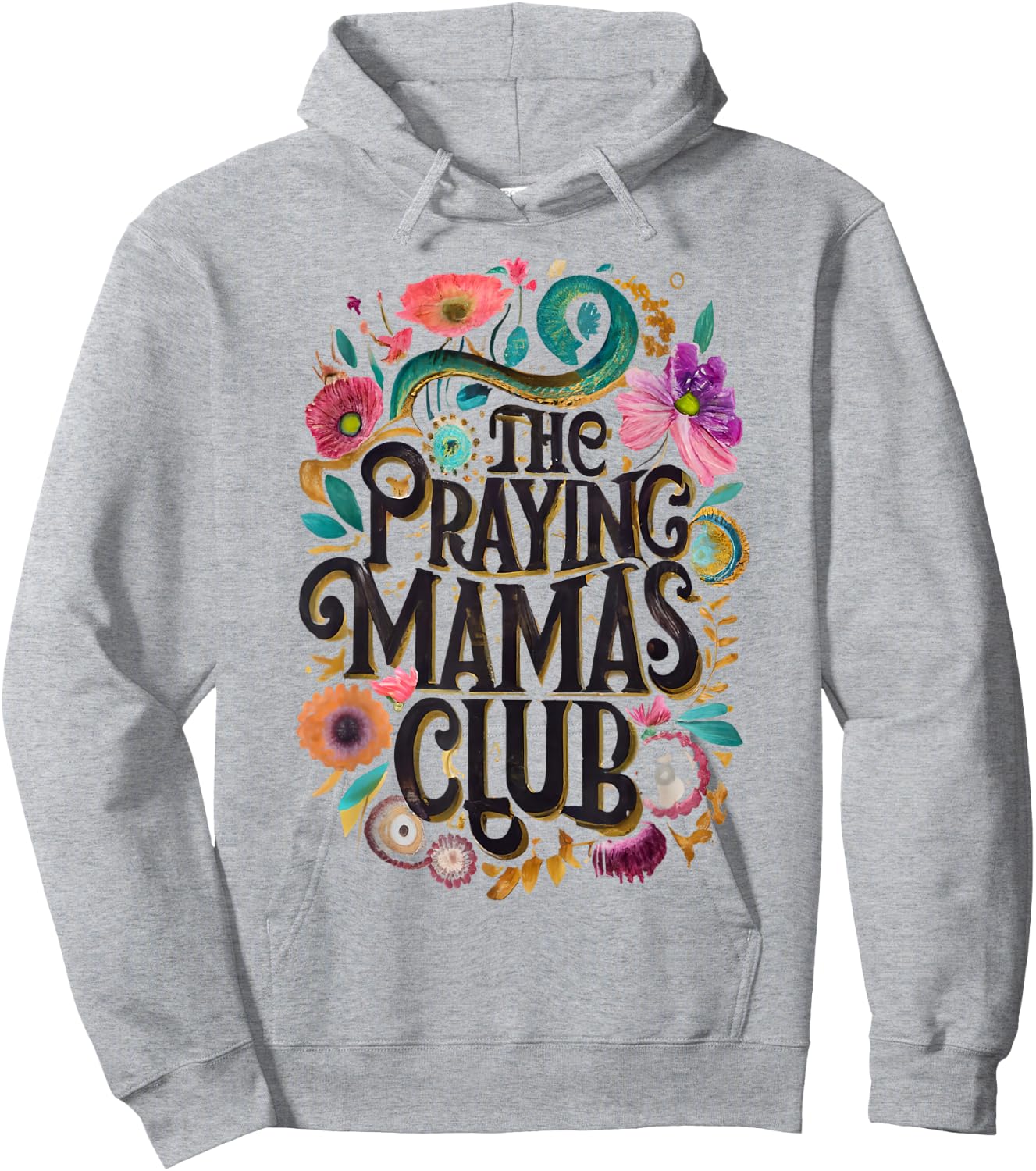 Praying Mamas Club Faith Praying Mother Jesus Christians Hoodie - Hoodie | Ash