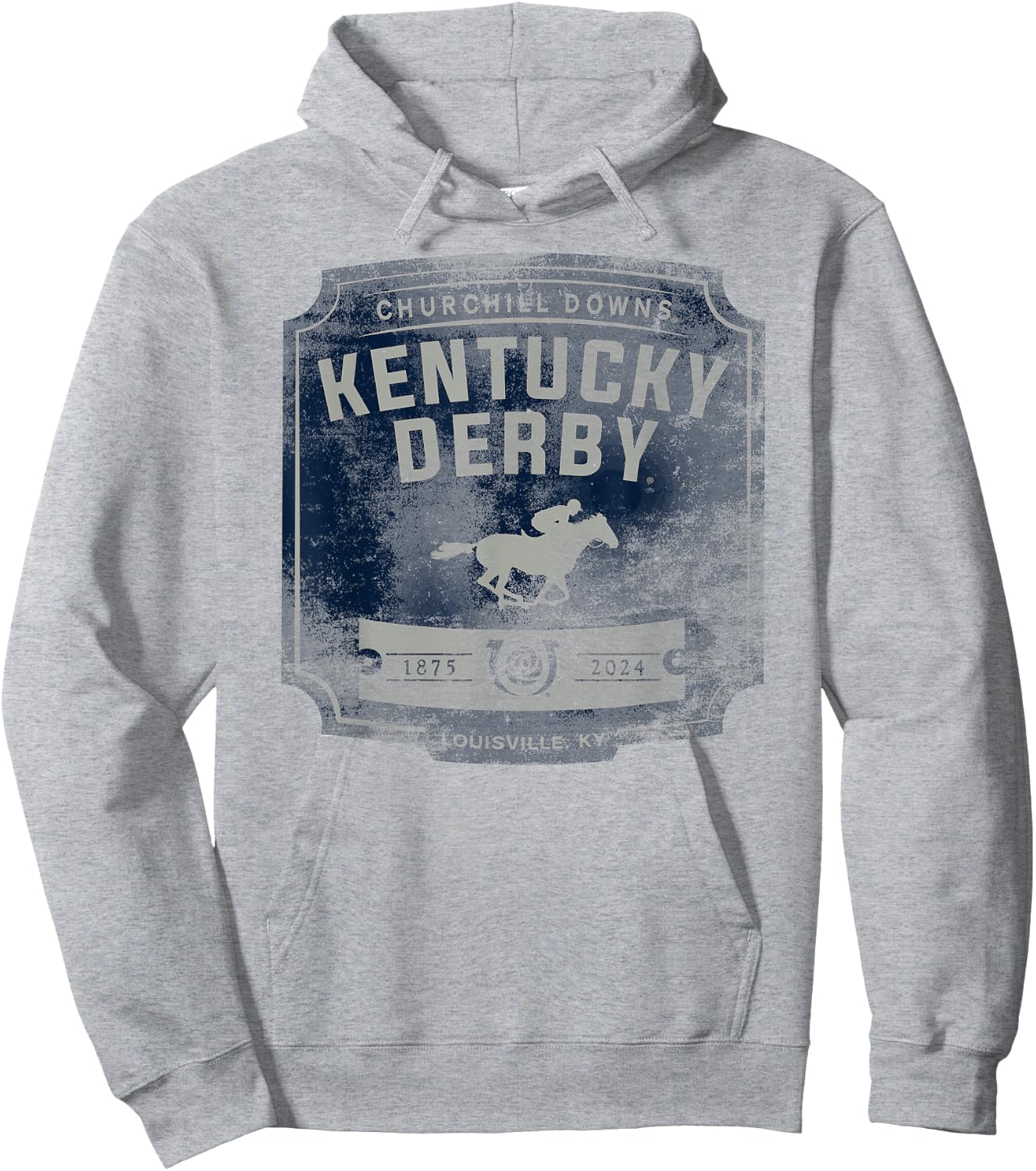 Officially Licensed Kentucky Derby 2024 Vintage Logo Hoodie - Hoodie | Ash