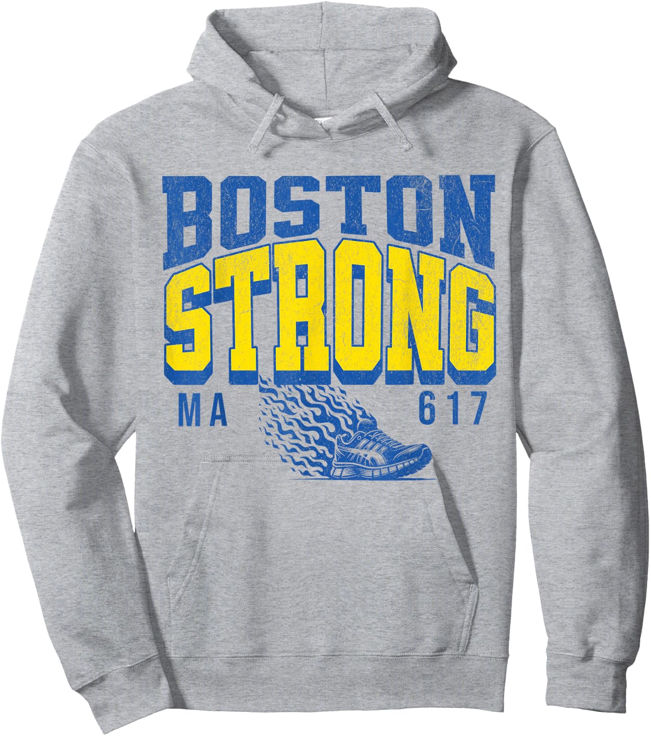 Boston Strong Massachusetts runners club Marathon running Hoodie - Hoodie | Ash