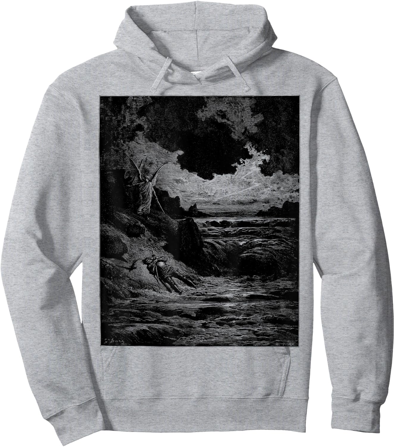 Gustave Dore Illustrations Dante Alighieri Divine Comedy Hoodie - Hoodie | Ash