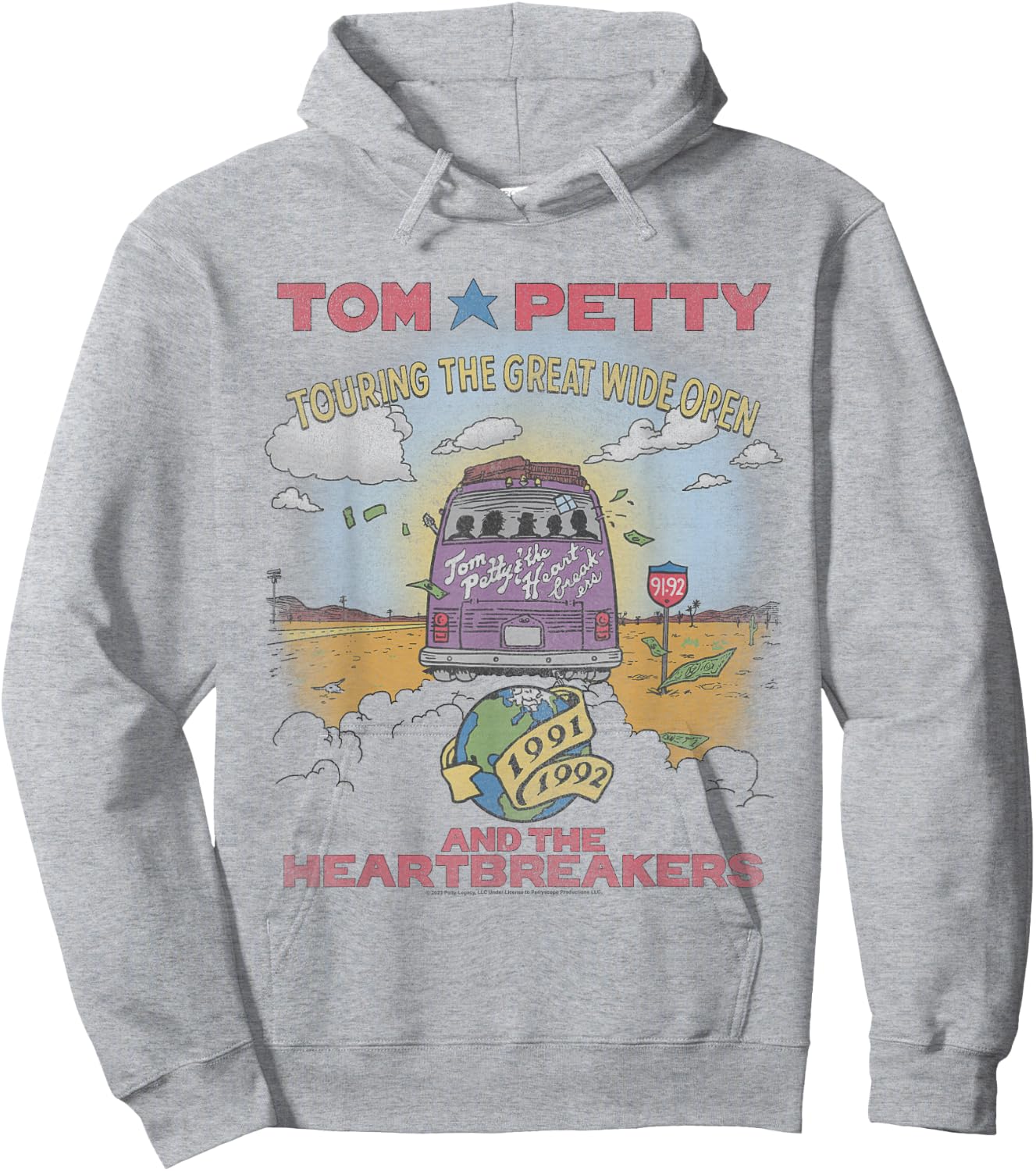 Tom Petty The Great Wide Open Hoodie - Hoodie | Ash