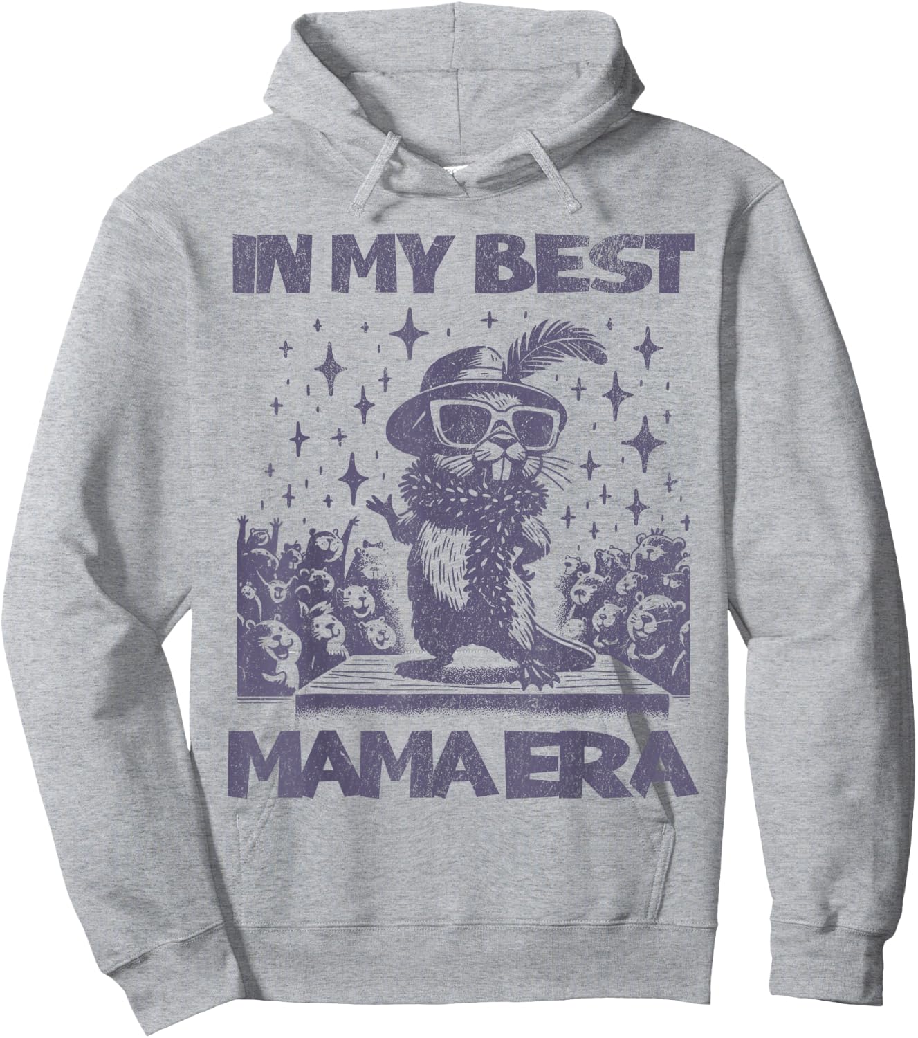 In My Best Mama Era - Glamorous Mama Beaver, Best Mom Ever Hoodie - Hoodie | Ash